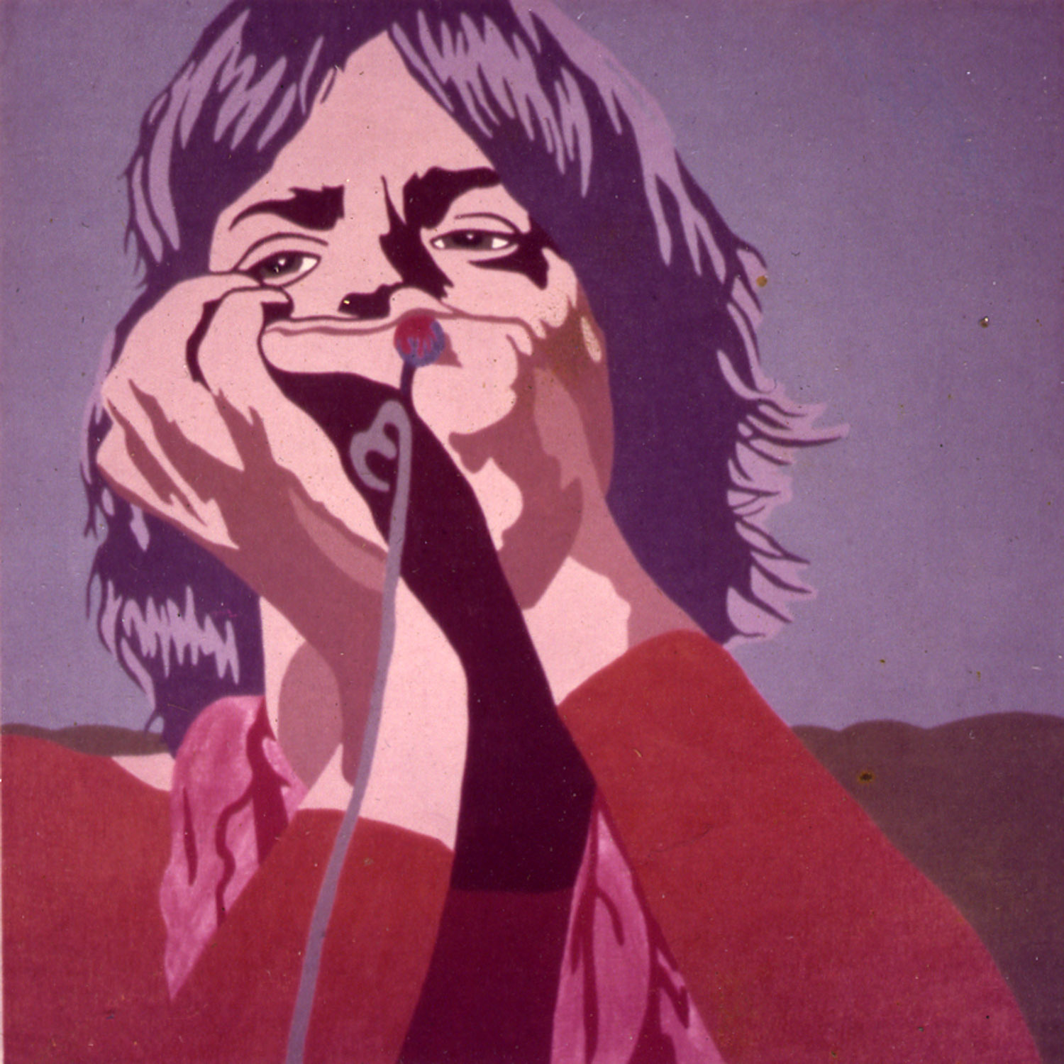 Carla Dee Ellis, “Mick Jagger,” acrylic on canvas, 48” x 48”, c. 1971