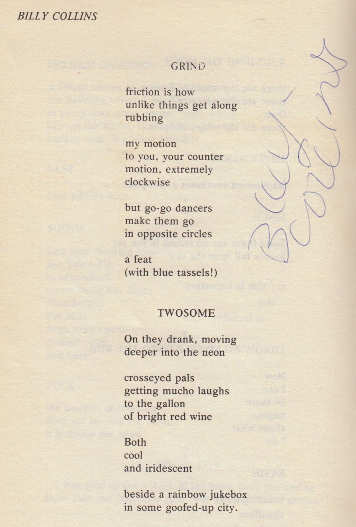 Billy’s poem from The Mid-Atlantic Review, Summer 1975 issue.