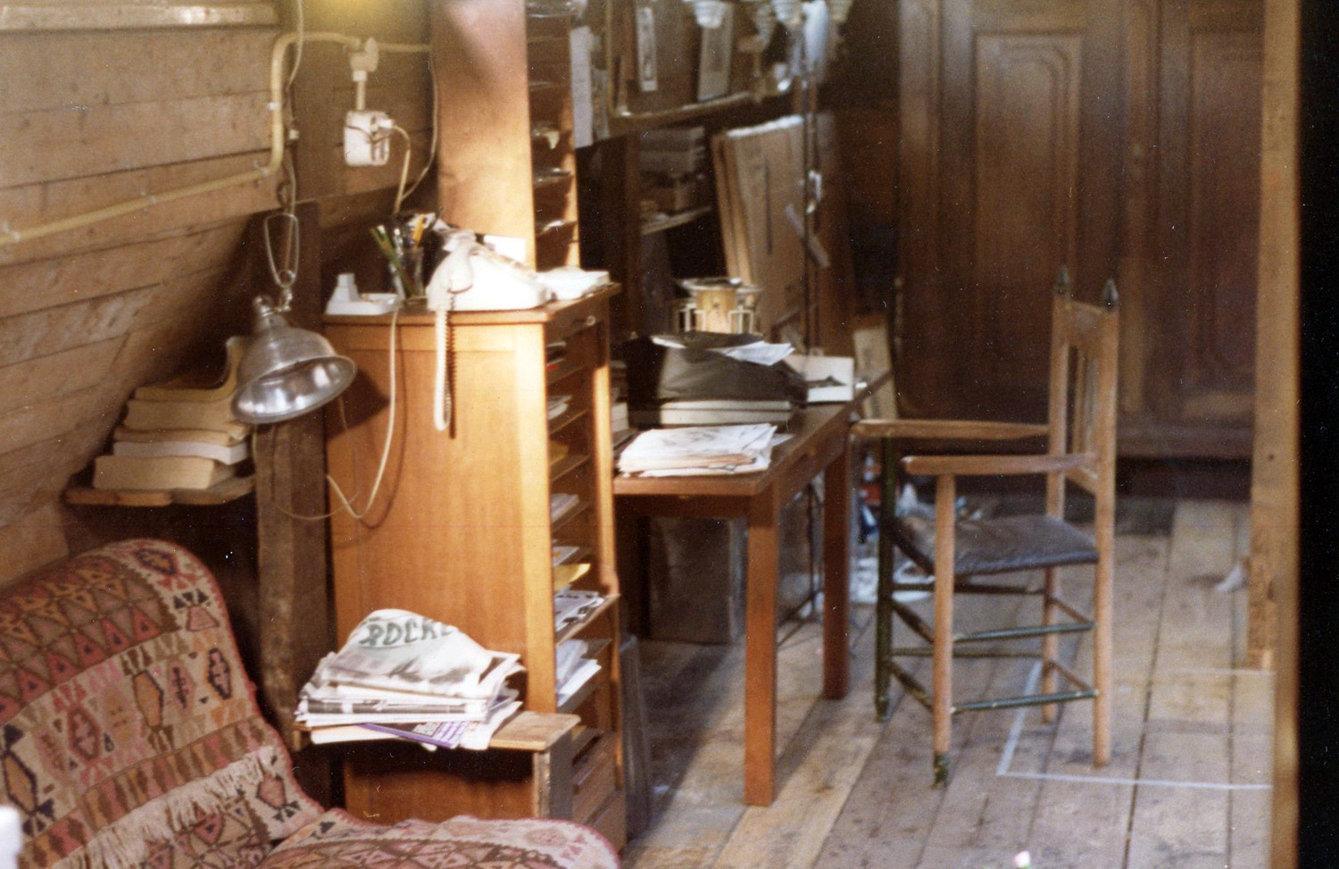 A view of the houseboat interior after Bettie and I moved in.