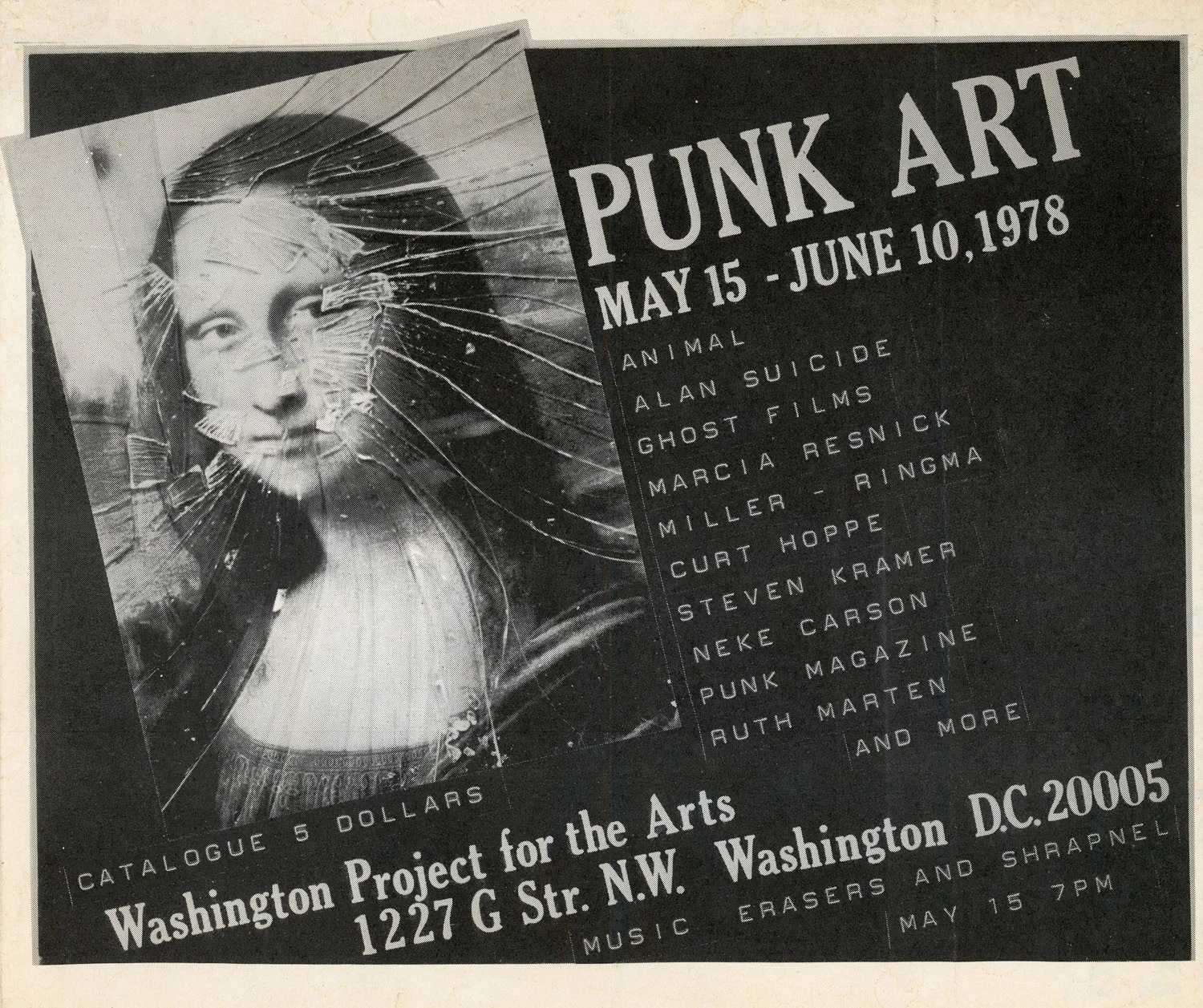 Poster for the Punk Art Show, Washington Project for the Arts