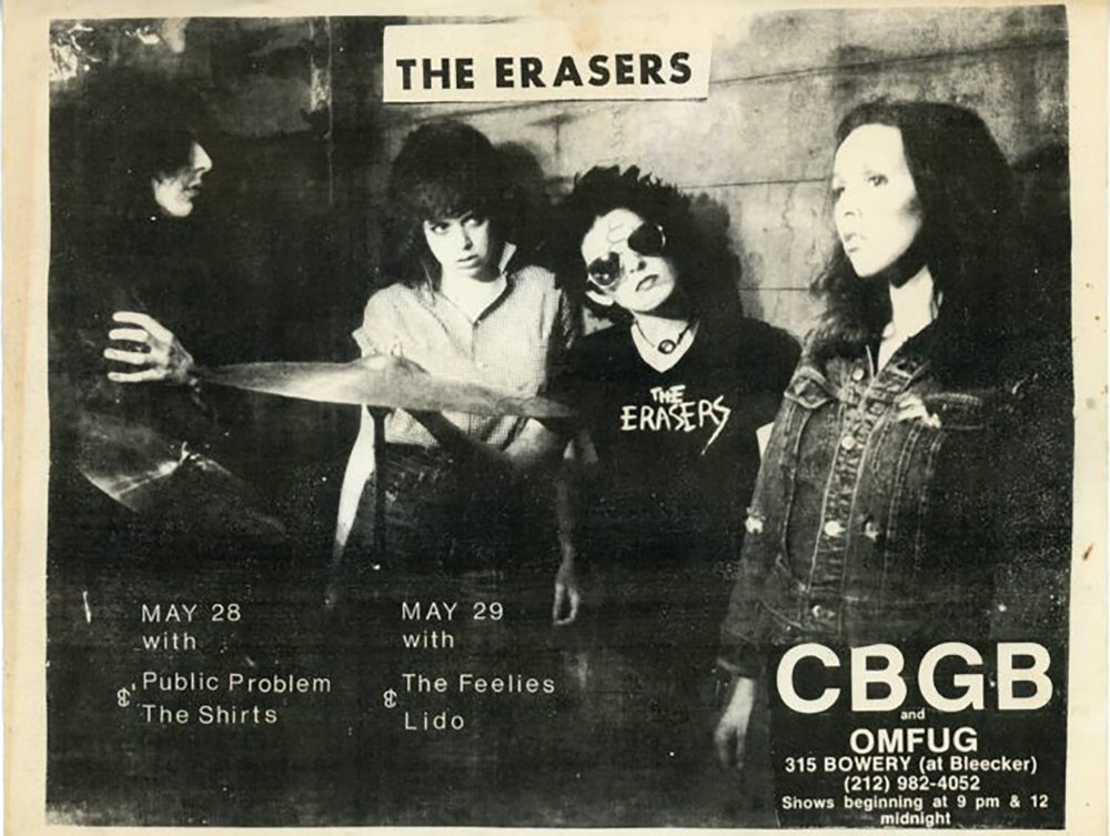 CBGB, The Erasers, Flyer, 1977