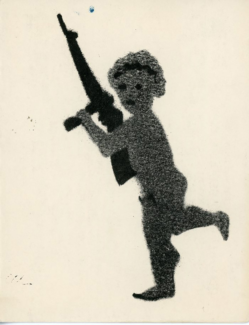 Ground Zero Gallery, Marguerite Van Cook, Stencil, Folded Card, 1985