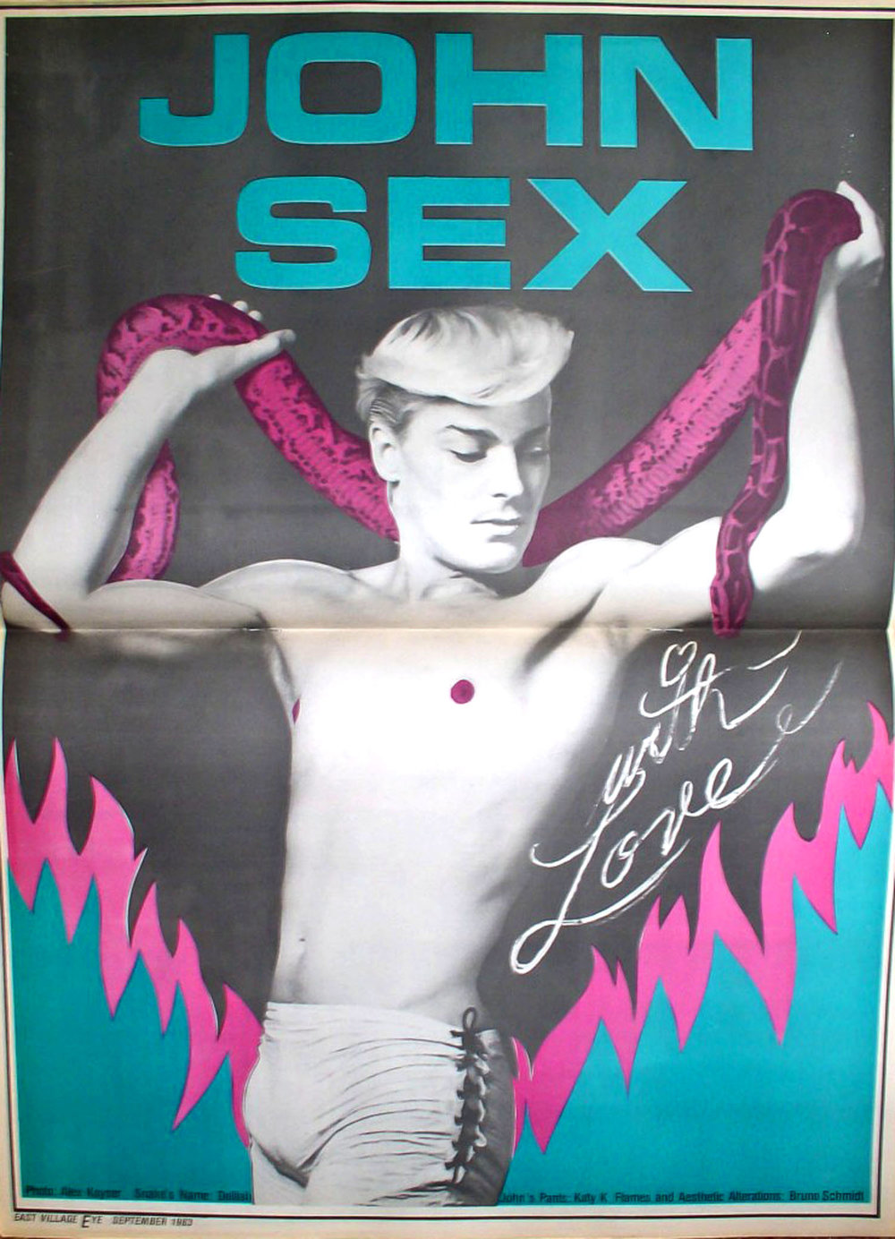 East Village Eye, Leonard Abrams, John Sex Centerfold, Vol. 5 No. 36