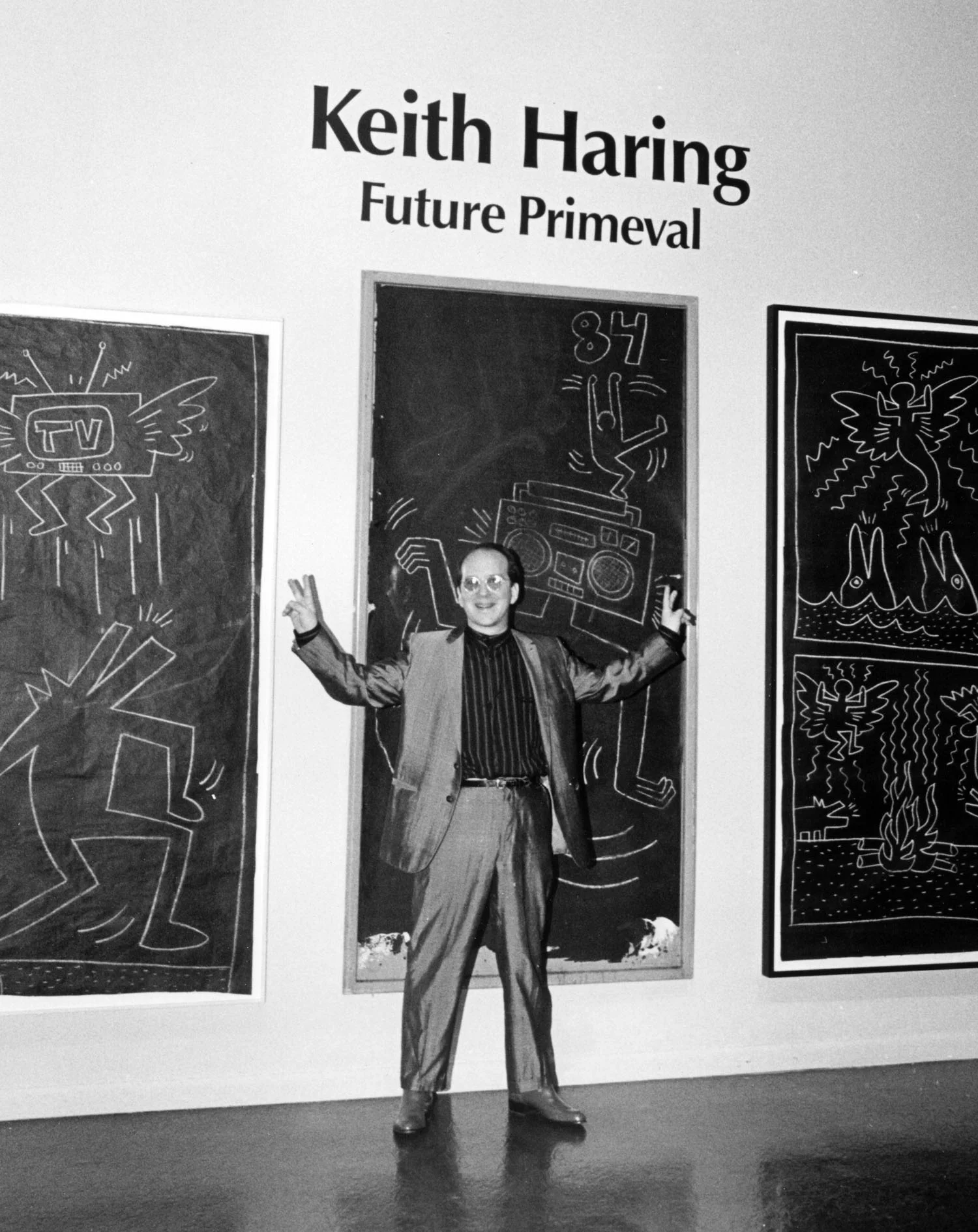Guest curator Barry Blinderman, Keith Haring Future Primeval , 1990