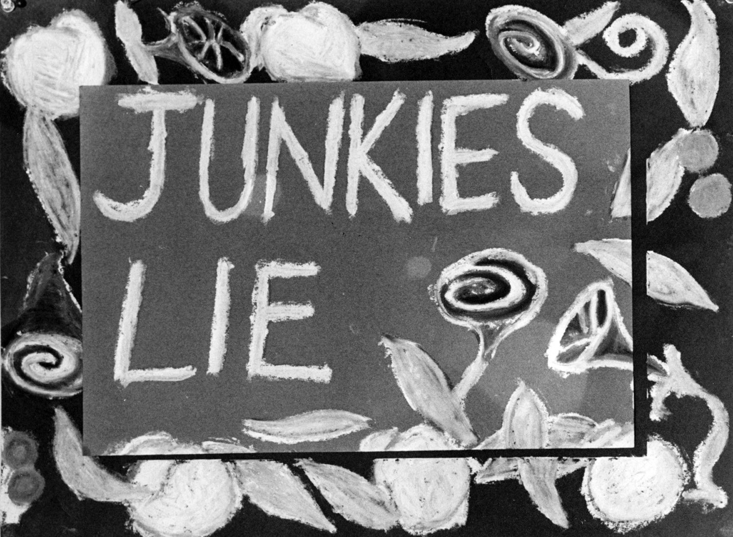 Becky Howland, Junkies Lie , paint on paper