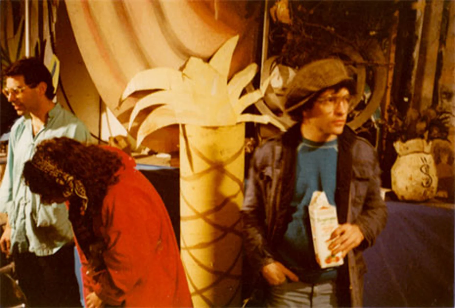 Bobby G, unidentified woman, and Mitch Corber at the Island Show