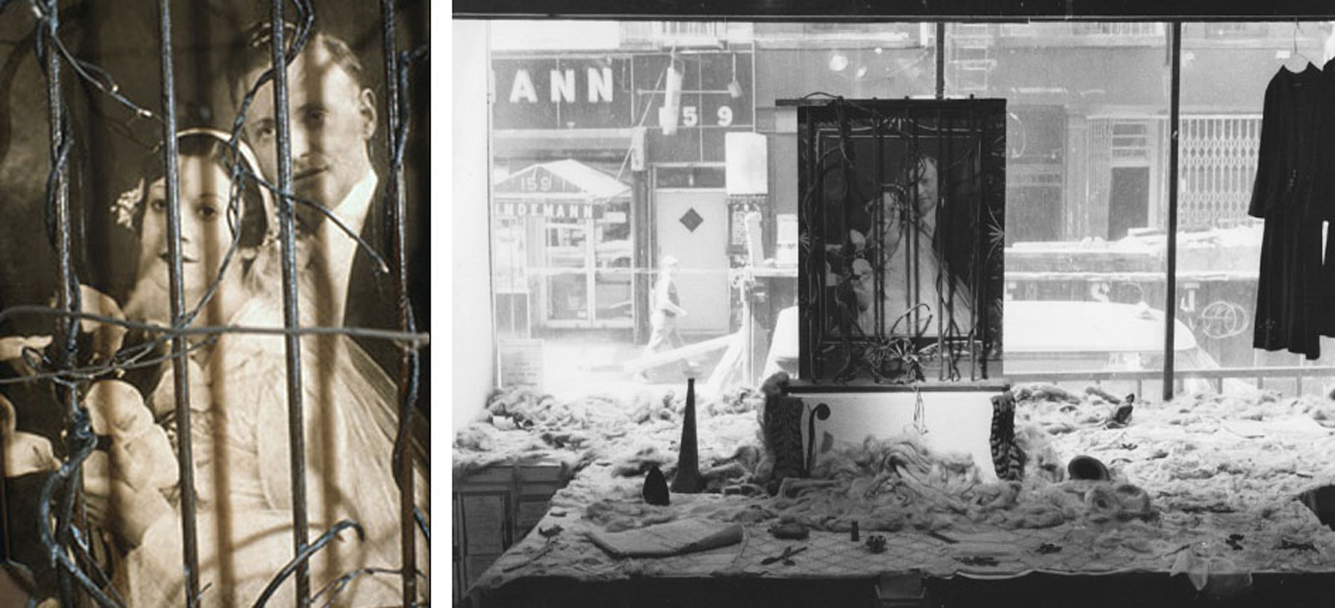 Olivia Beens' installation at No Rio using found objects was based on her experiences as a tenant in the Lower East Side