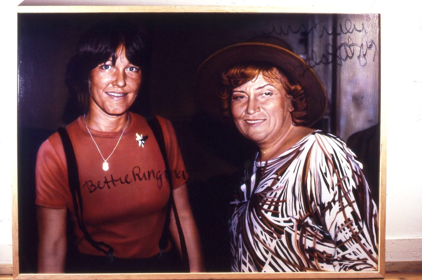 Signed Bettie & Bella Abzug painting