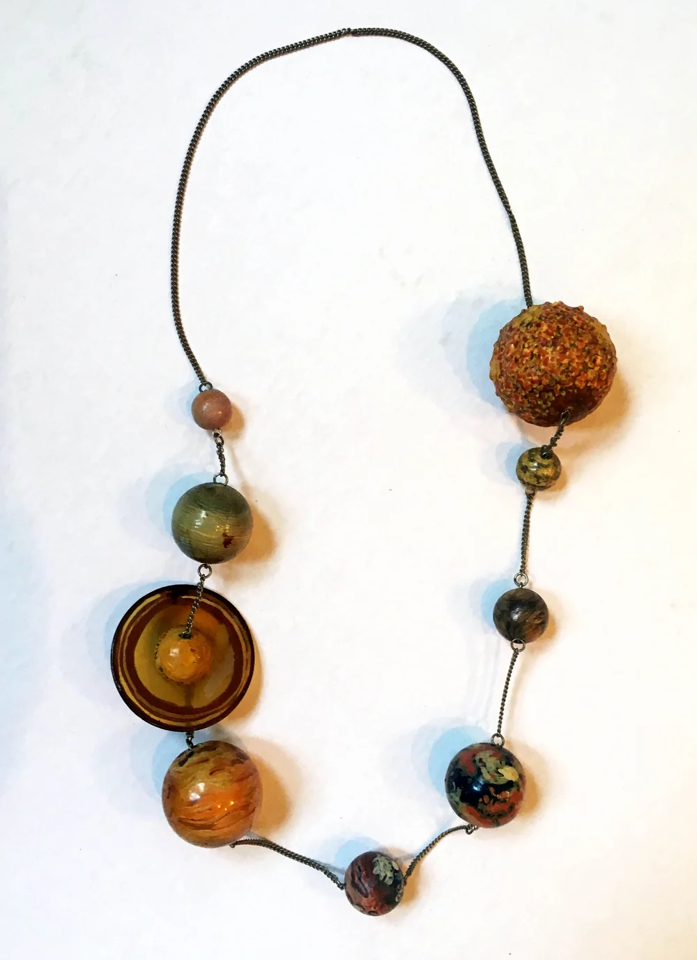 Solar System Necklace, late 1970's