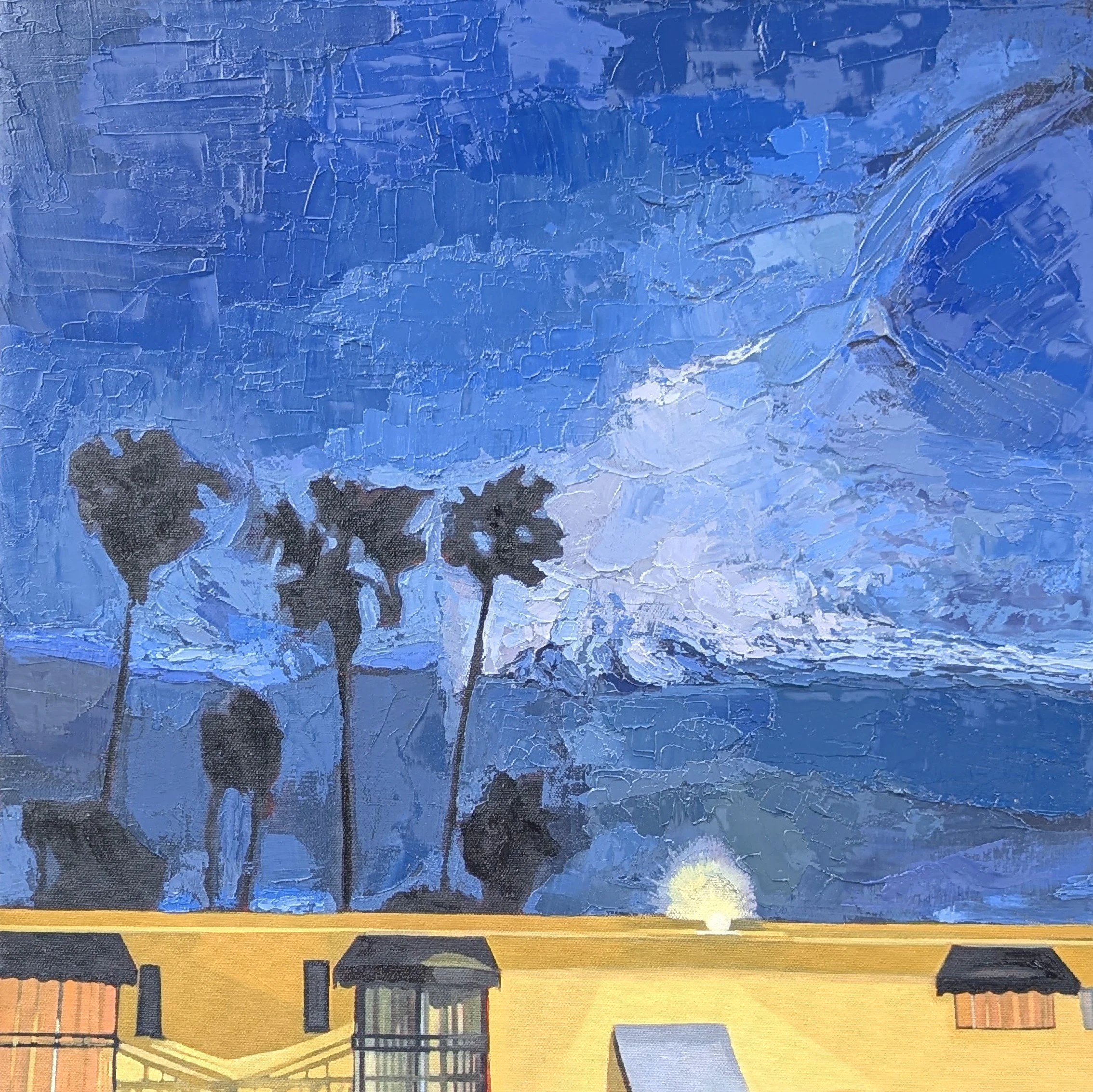 Out For The Night  20x20 oil on canvas