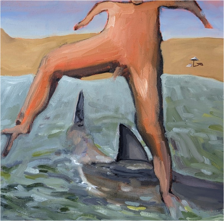 Sea Legs 14x14 oil on canvas
