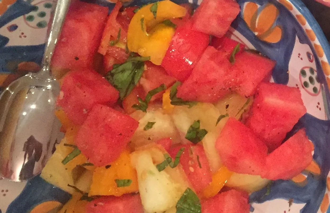 Heirloom Tomato and Watermelon Salad