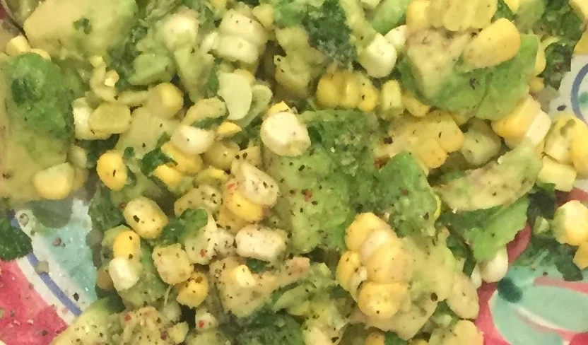 Organic Sweet Corn and Avocado Salad