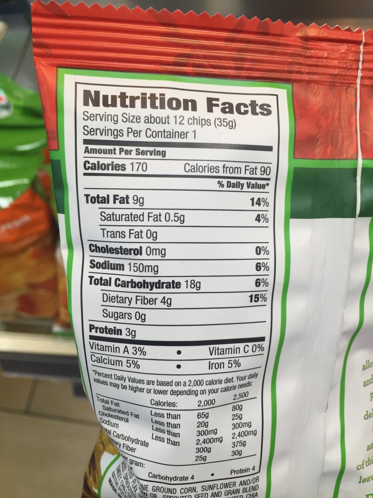 Ingredients: no trans fats and no sugar.