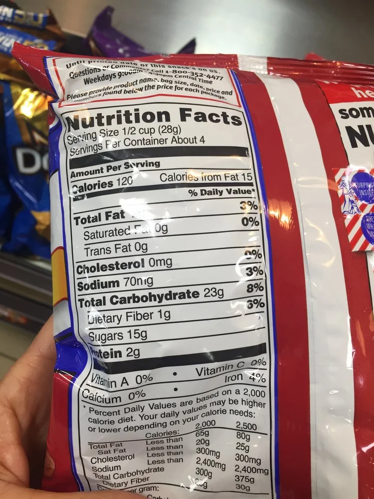 Ingredients: Low fiber, high sugar, high carb.