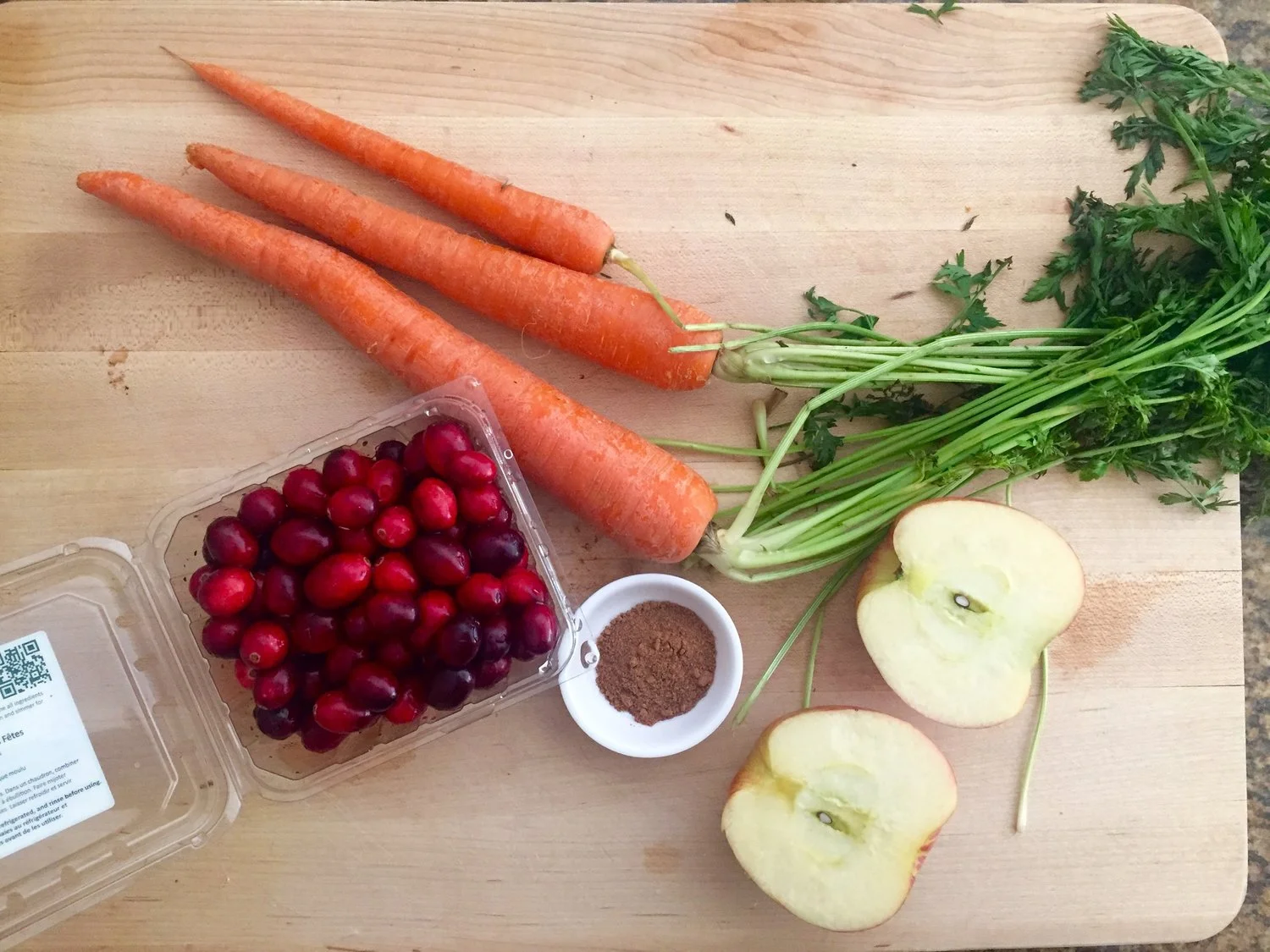 Organic ingredients are always best for the Cranberry, Pumpkin &amp; Apple Smoothie.