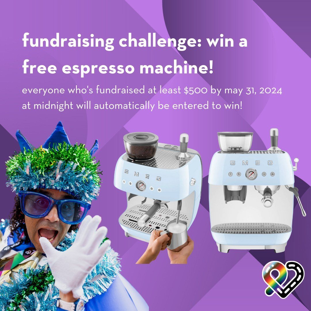 🌟🌸FUNDRAISING GIVEAWAY 
WIN A FREE ESPRESSO MACHINE ($1,299 VALUE)!🌟🌸

Here's how to enter:

1. Follow @priderunto
2. Locate your personal fundraising page here: https://raceroster.com/events/2024/78562/2024-pride-and-remembrance-run/search-pledg