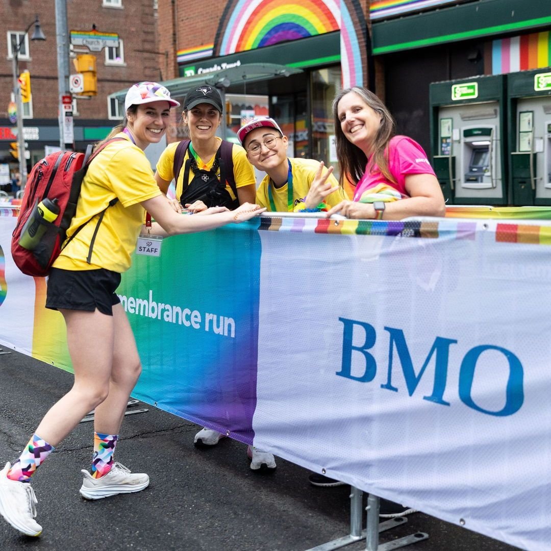 🙏 Since 1999 @bmocanada has been a sponsor and BFF to the pride and remembrance run, and we're excited to share that they've returned again as our platinum sponsor. As a longstanding ally of the 2SLGBTQ+ community, we're proud to join hands with BMO