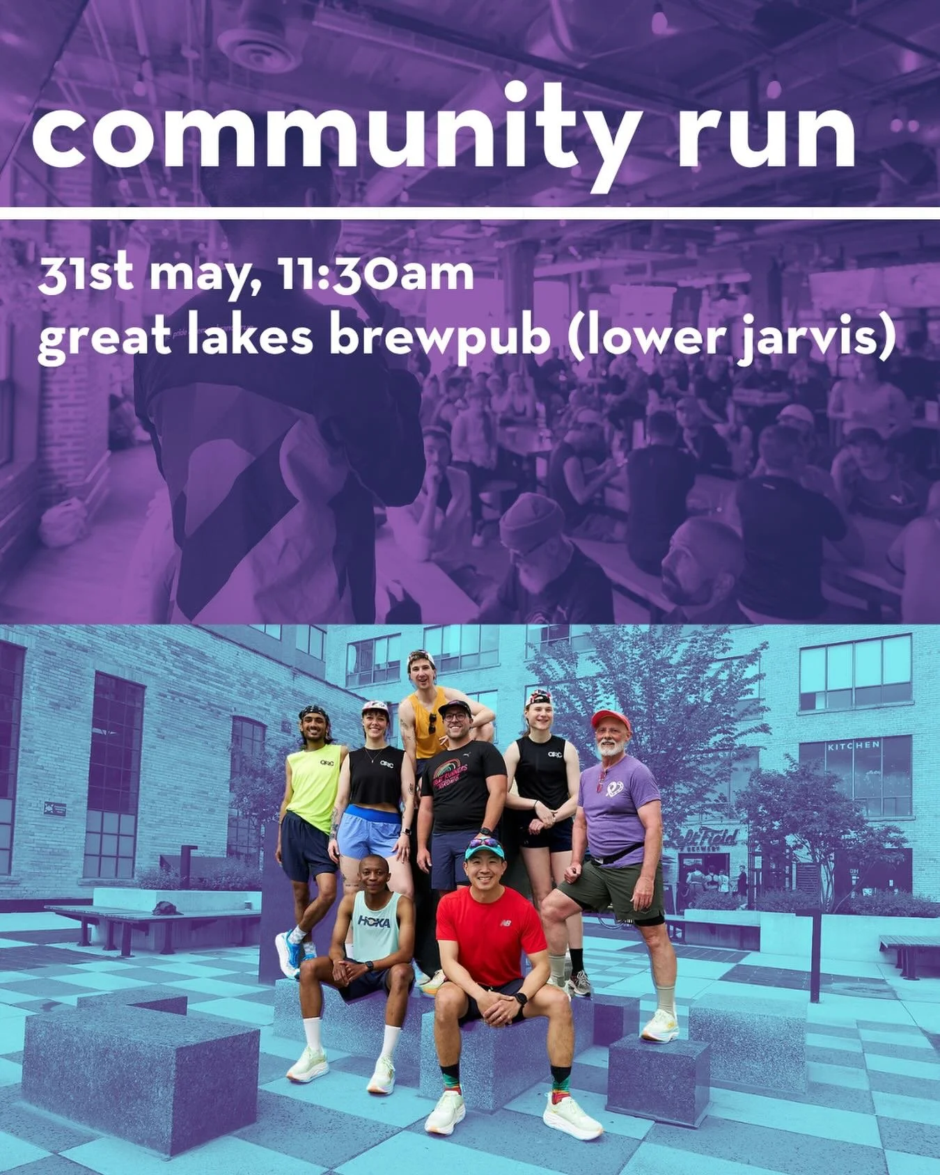 it&rsquo;s time for our pride &amp; remembrance community run to kick start the celebration of pride month and we can&rsquo;t wait to bring toronto&rsquo;s queer running community together 🌈🏃✨

good news is that no sign up is needed for the run its