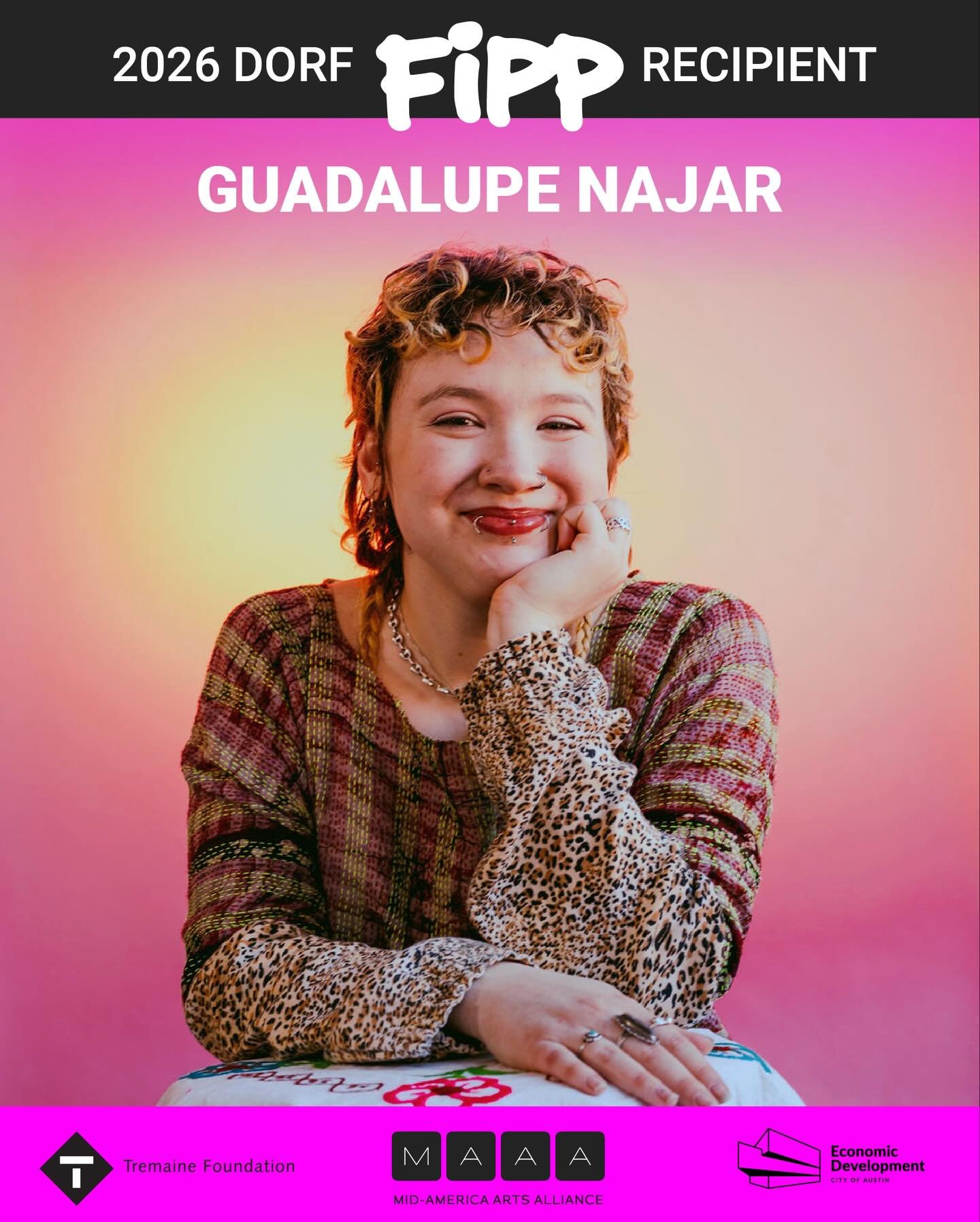 We&rsquo;re thrilled to announce the 2026 𝘿𝙊𝙍𝙁 𝙁𝙚𝙡𝙡𝙤𝙬𝙨𝙝𝙞𝙥 𝙞𝙣 𝙋𝙧𝙤𝙛𝙚𝙨𝙨𝙞𝙤𝙣𝙖𝙡 𝙋𝙧𝙖𝙘𝙩𝙞𝙘𝙚 (𝙁𝙞𝙋𝙋) 𝙍𝙚𝙘𝙞𝙥𝙞𝙚𝙣𝙩, 𝗚𝘂𝗮𝗱𝗮𝗹𝘂𝗽𝗲 𝗡𝗮𝗷𝗮𝗿 (@loobooinajar)! Thank you to all of the amazing artists who put toget