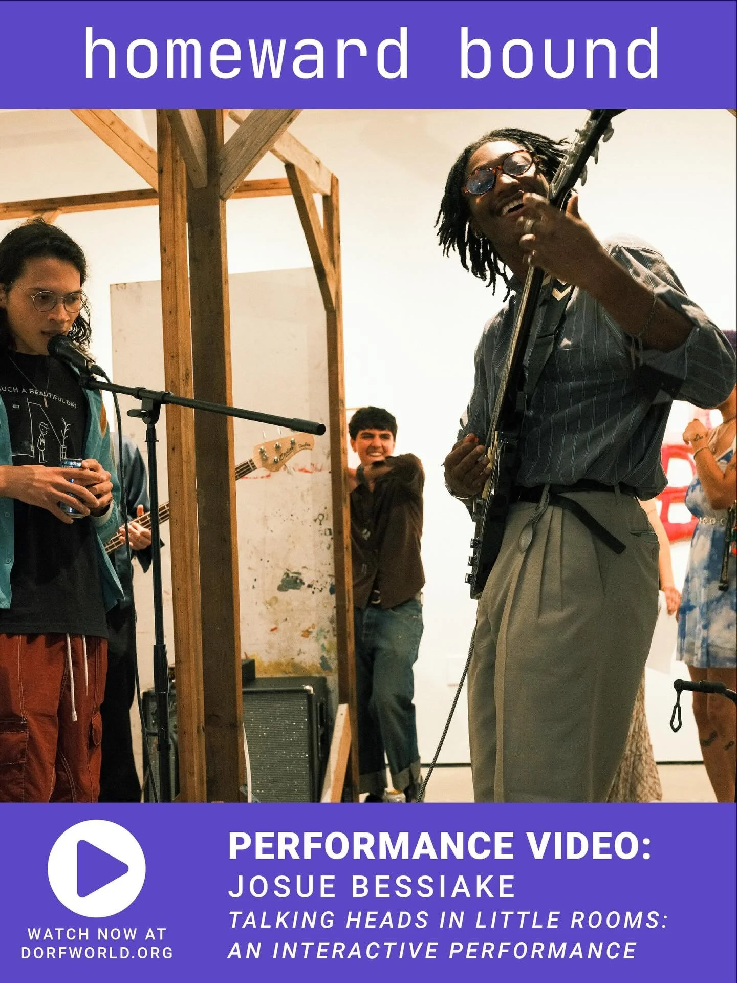 𝙏𝙖𝙡𝙠𝙞𝙣𝙜 𝙃𝙚𝙖𝙙𝙨 𝙞𝙣 𝙇𝙞𝙩𝙩𝙡𝙚 𝙍𝙤𝙤𝙢𝙨: 𝘼𝙣 𝙄𝙣𝙩𝙚𝙧𝙖𝙘𝙩𝙞𝙫𝙚 𝙋𝙚𝙧𝙛𝙤𝙧𝙢𝙖𝙣𝙘𝙚 - Available to watch in full now at dorfworld.org 🌍🌎🌏

Josue Bessiake (@josuebessiake), Jesus Trevi&ntilde;o (@jesustrevinoart) and friends 