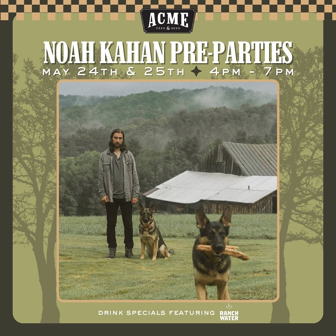Forgive our southern attitude, we&rsquo;re havin&rsquo; two nights of Noah Kahan pre-parties 💚 

We&rsquo;ll have themed drink specials and $1 off @ranchwater all day long 🍹

RSVP at the link in bio for free 👉 

#nashville #nashtn #noahkahan #stic