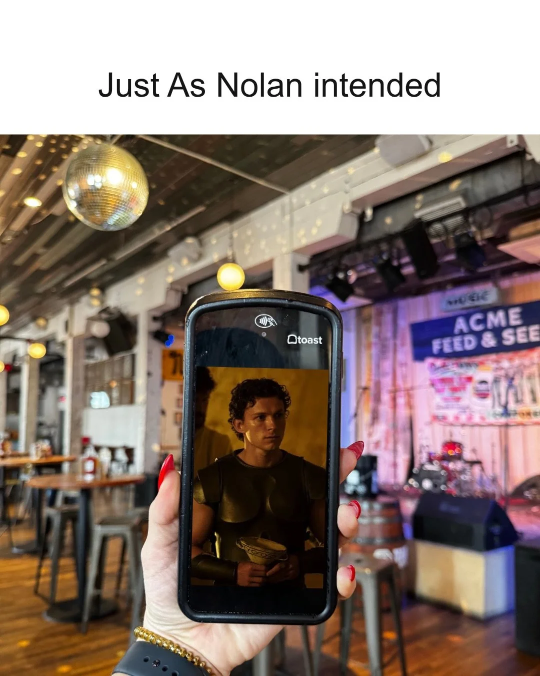 Watching The Odyssey just as Nolan intended. 

#nashville #theodyssey #christophernolan #meme