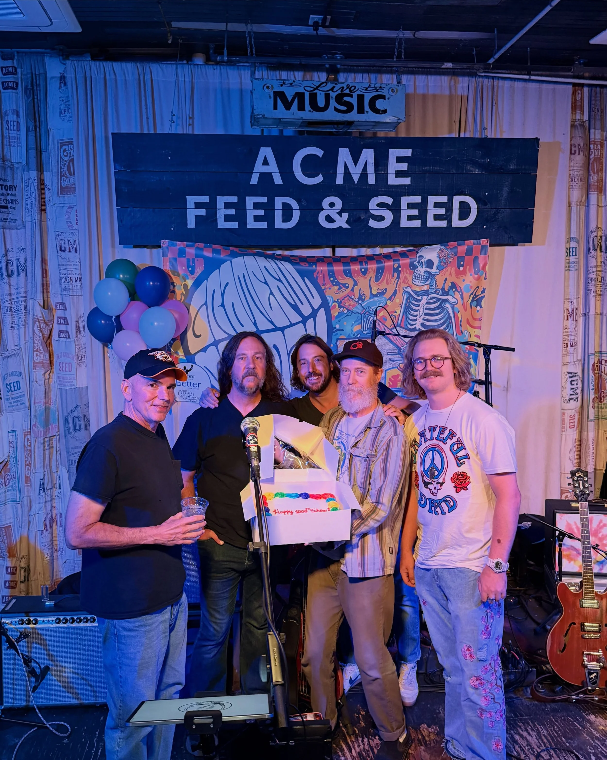 @thestolenfaces are playing their 1,000th show at Acme tonight! We&rsquo;re so honored to have them on our stage every Monday, but this one is a little extra special! The Stolen Faces have been playing at Acme for over 10 years, and still bring out a