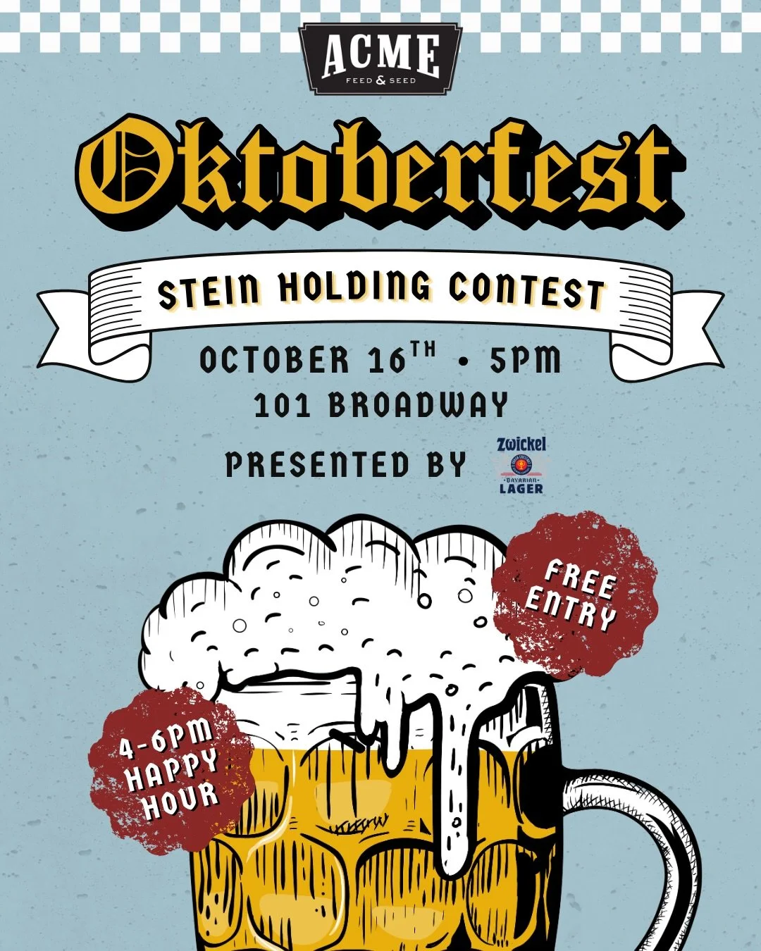 Do you think you have what it takes⁉️ @urbanchestnut will be hosting a stein holding contest next Friday, October 16th! 

Sign up begins at 4pm, with the main event happening at 5pm! Free entry, must be 21&amp;up 🍻

We&rsquo;ll see y&rsquo;all there