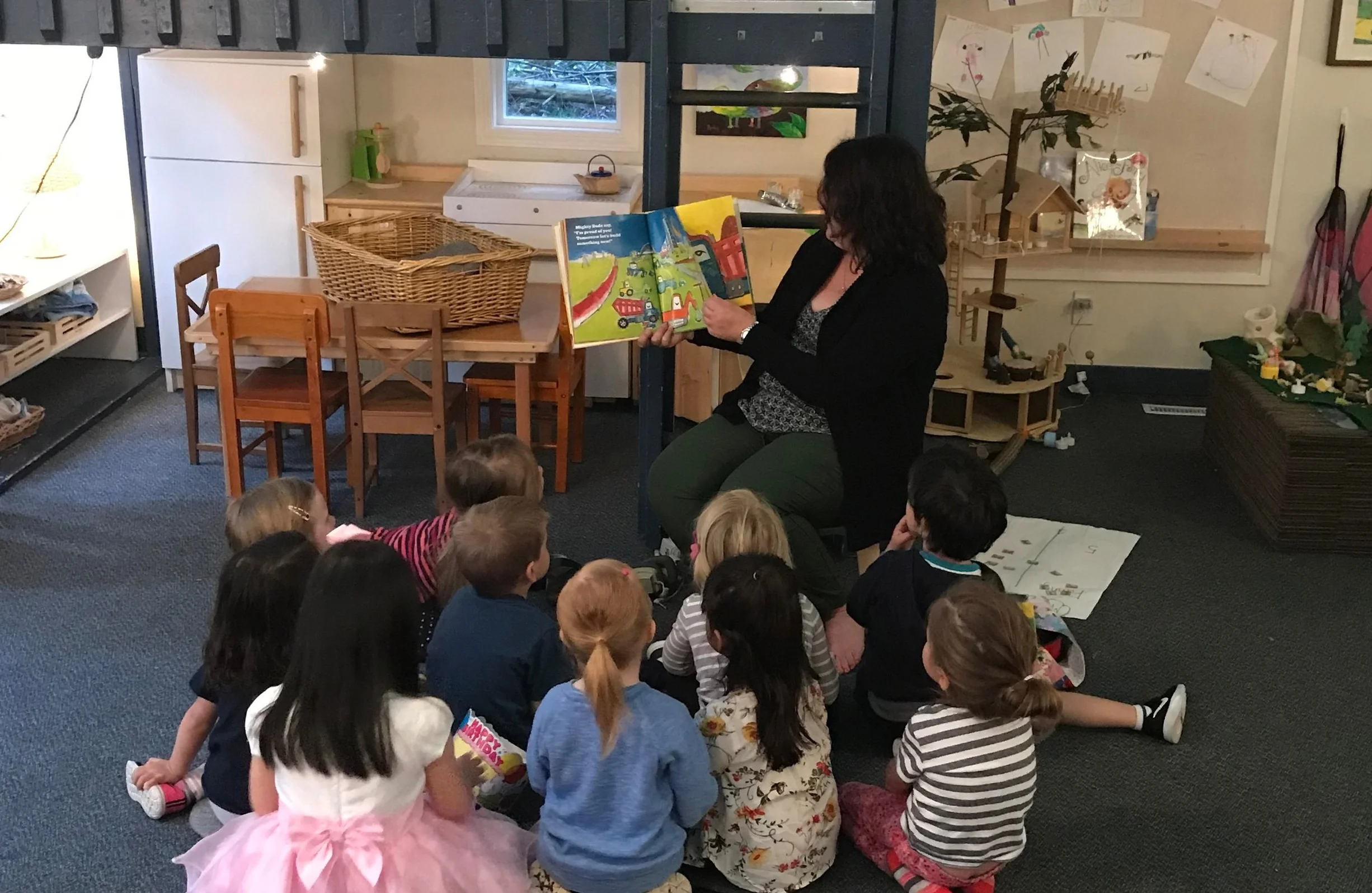 Teacher Lori at Circle Time