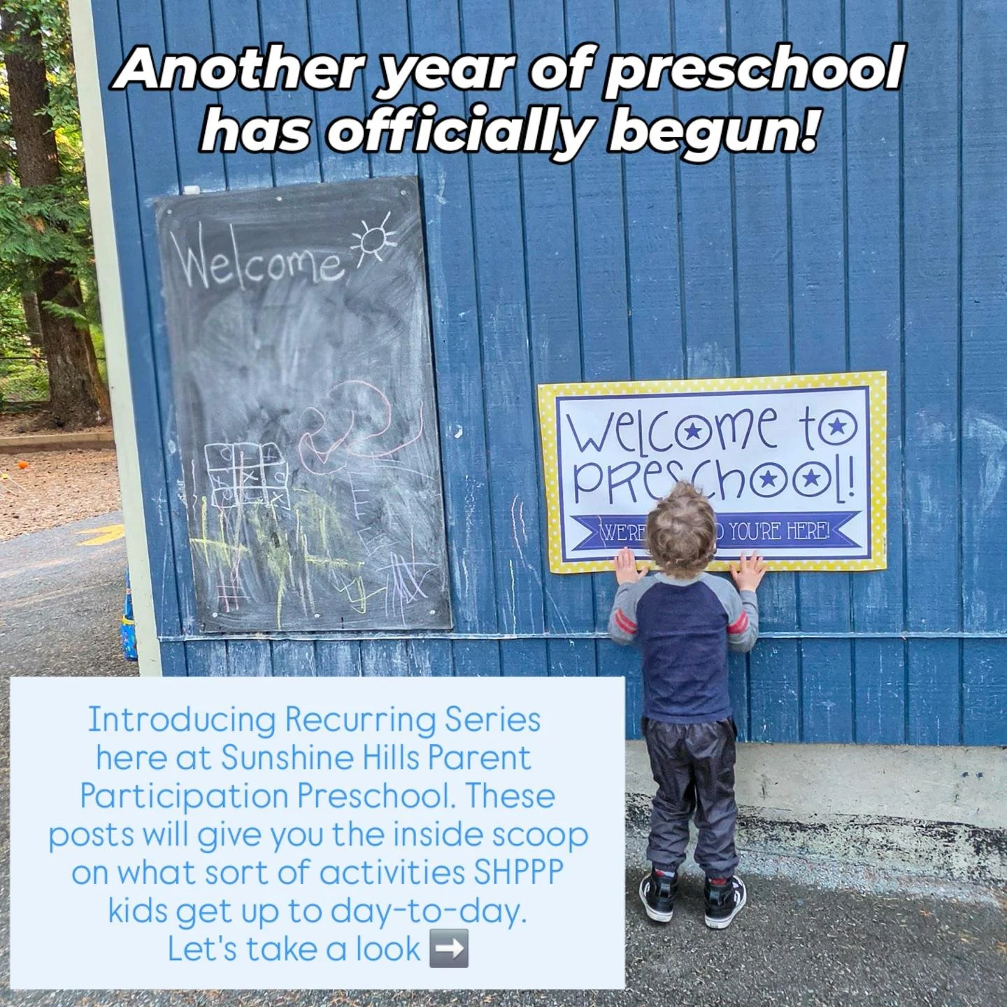 Introducing Recurring Series posts here at the Little Preschool in the Woods! Keep an eye out for these posts that will spotlight what sort of activities SHPPP kids get up to on the daily, and what makes Sunshine Hills Parent Participation Preschool 