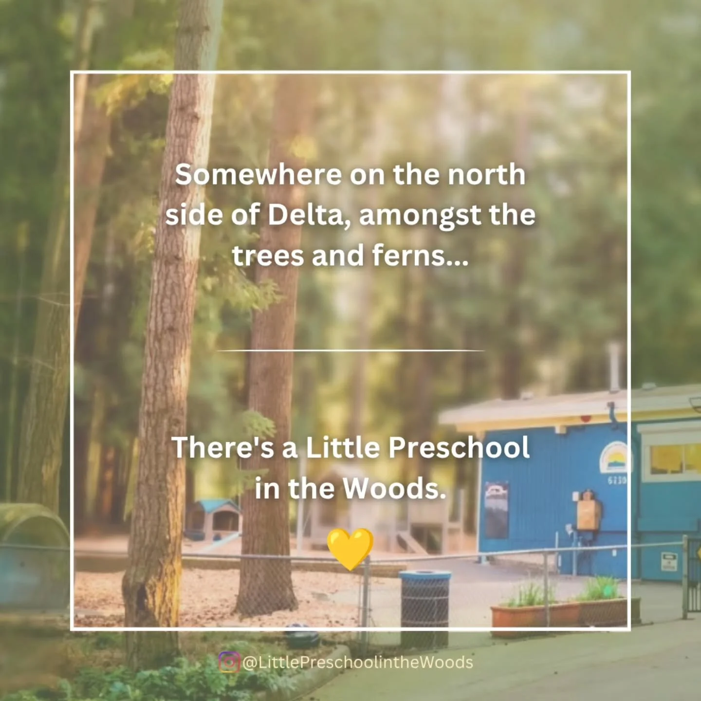 𝗛𝗲𝘆, 𝗟𝗮𝗱𝗻𝗲𝗿 𝗮𝗻𝗱 𝗧𝘀𝗮𝘄𝘄𝗮𝘀𝘀𝗲𝗻!

Somewhere on the north side of Delta, amongst the trees and ferns&hellip; there&rsquo;s a Little Preschool in the Woods 🌲🌳 where kids get messy, friendships begin, imaginations run wild, grown-ups 