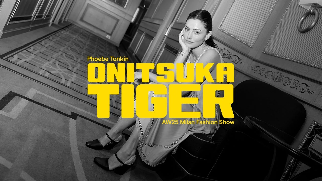 Phoebe Tonkin attending the Onitsuka Tiger AW25 show in Milan