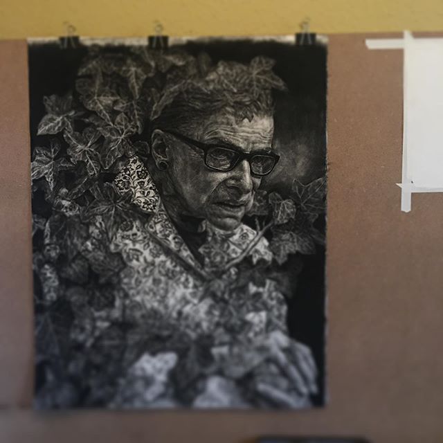 Kiki is all done, who wants a poster?! Will be on my Etsy site this weekend!
.
.
.
.
.
.
.
#notoriousrbg #rbg #charcoal #artistsoninstagram #monochrome #clevelandartist #politicalart #womenartists #instaart