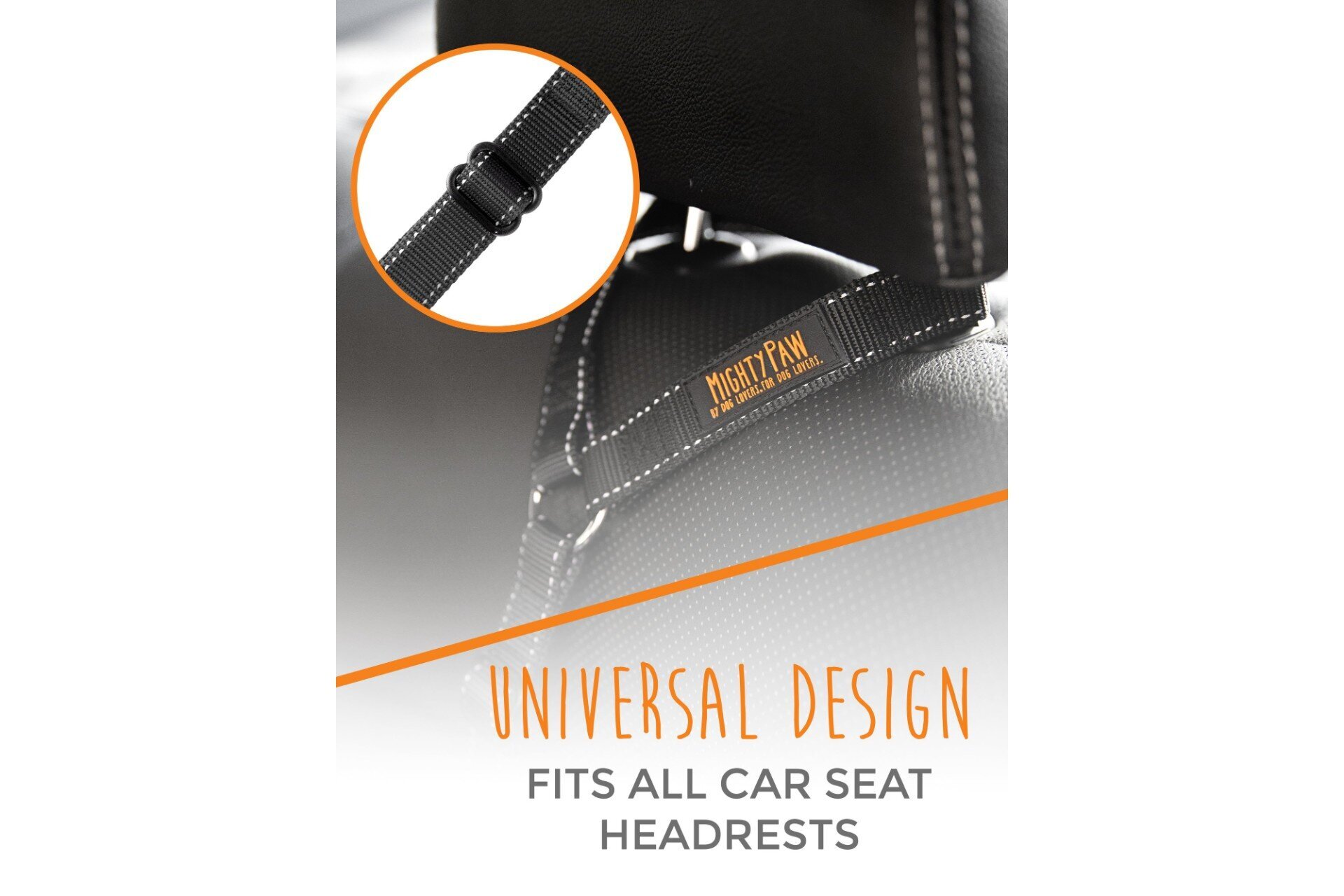 Universal Design Easily Attaches to Any Car Head Rest.Adjustable Length for Small & Large Dogs.Lockable Swivel Rock Climbers Carabiner. TEAYPET Dog Car Headrest Seat Belt 