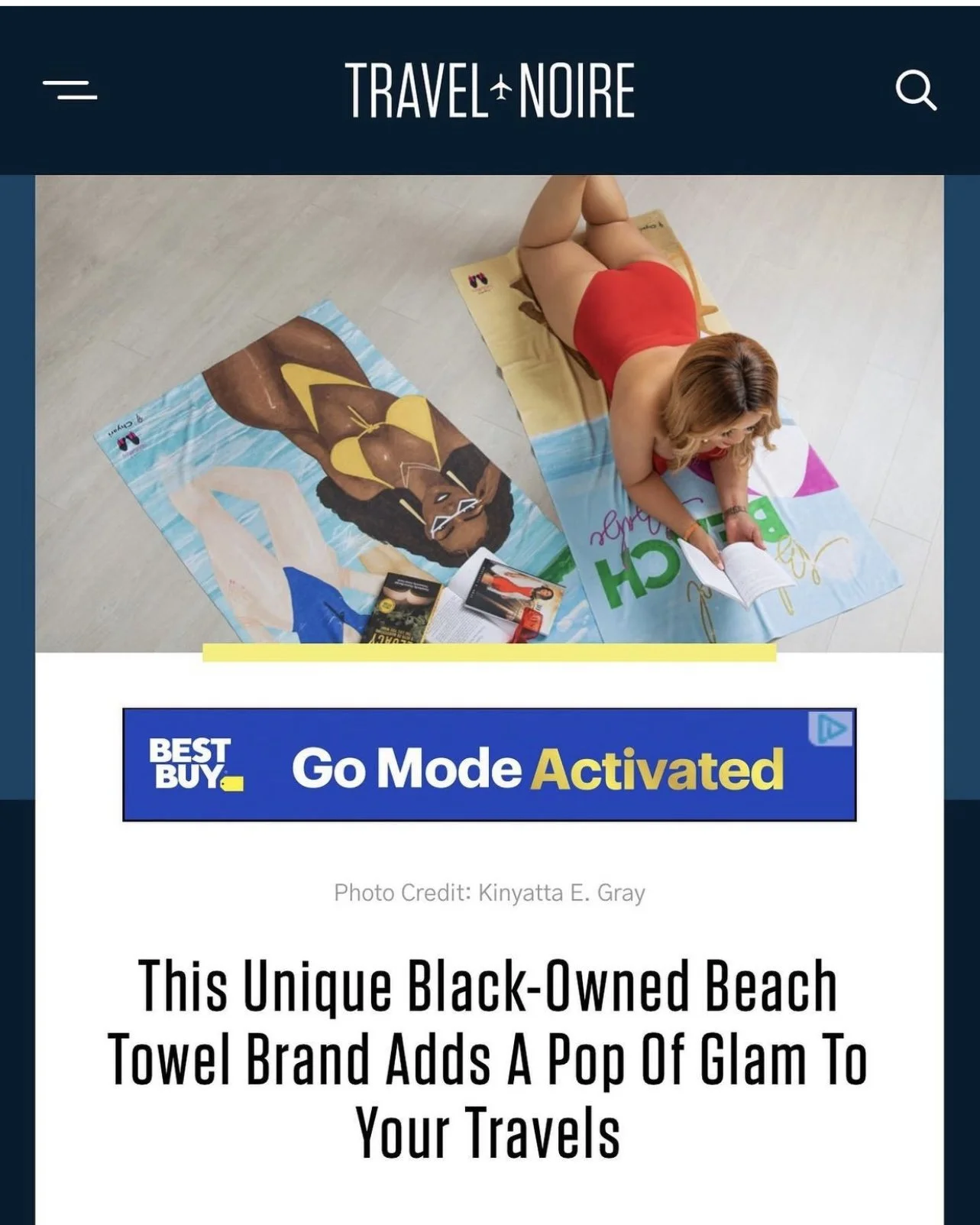 Kinyatta E. Gray Founder of FlightsInStilettos Featured in Travel Noire 