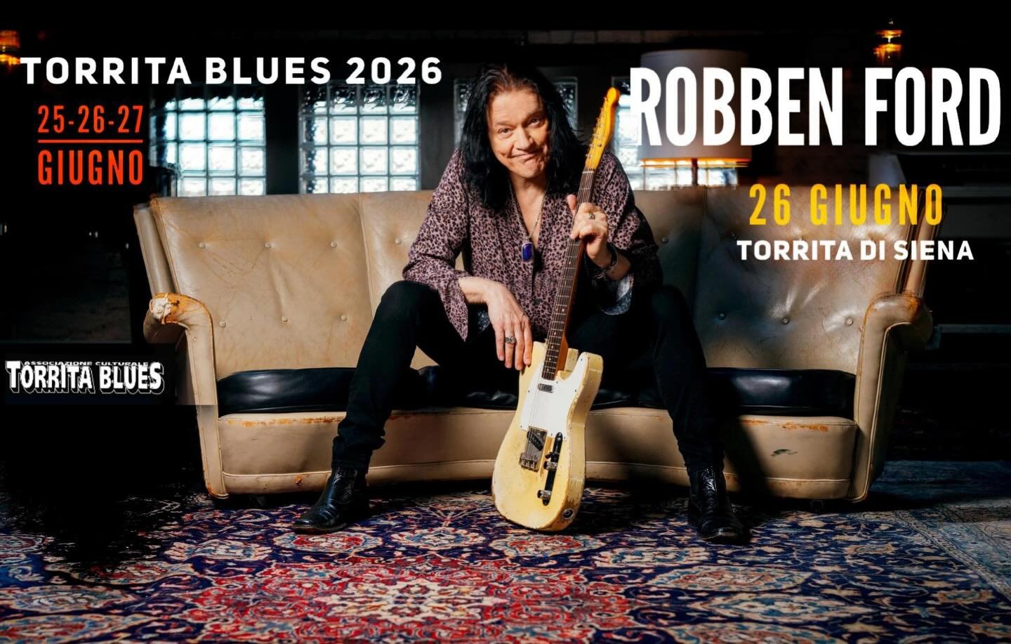 Really looking forward to this concert on June 26 this year at the @torritabluesfestival - Check out the Tour page on my website for all the upcoming dates 😎