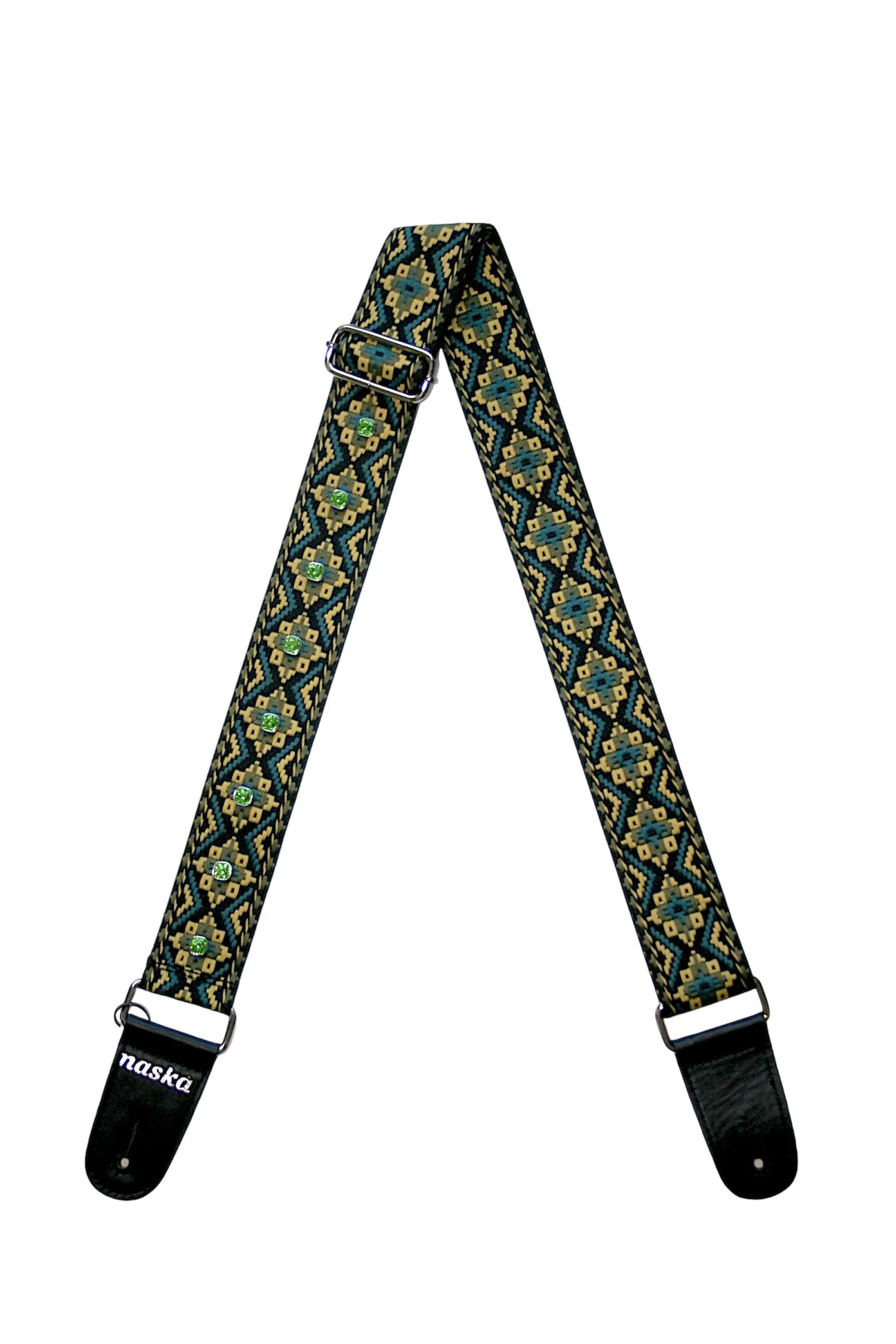 Green Gem Guitar Strap by Naskà