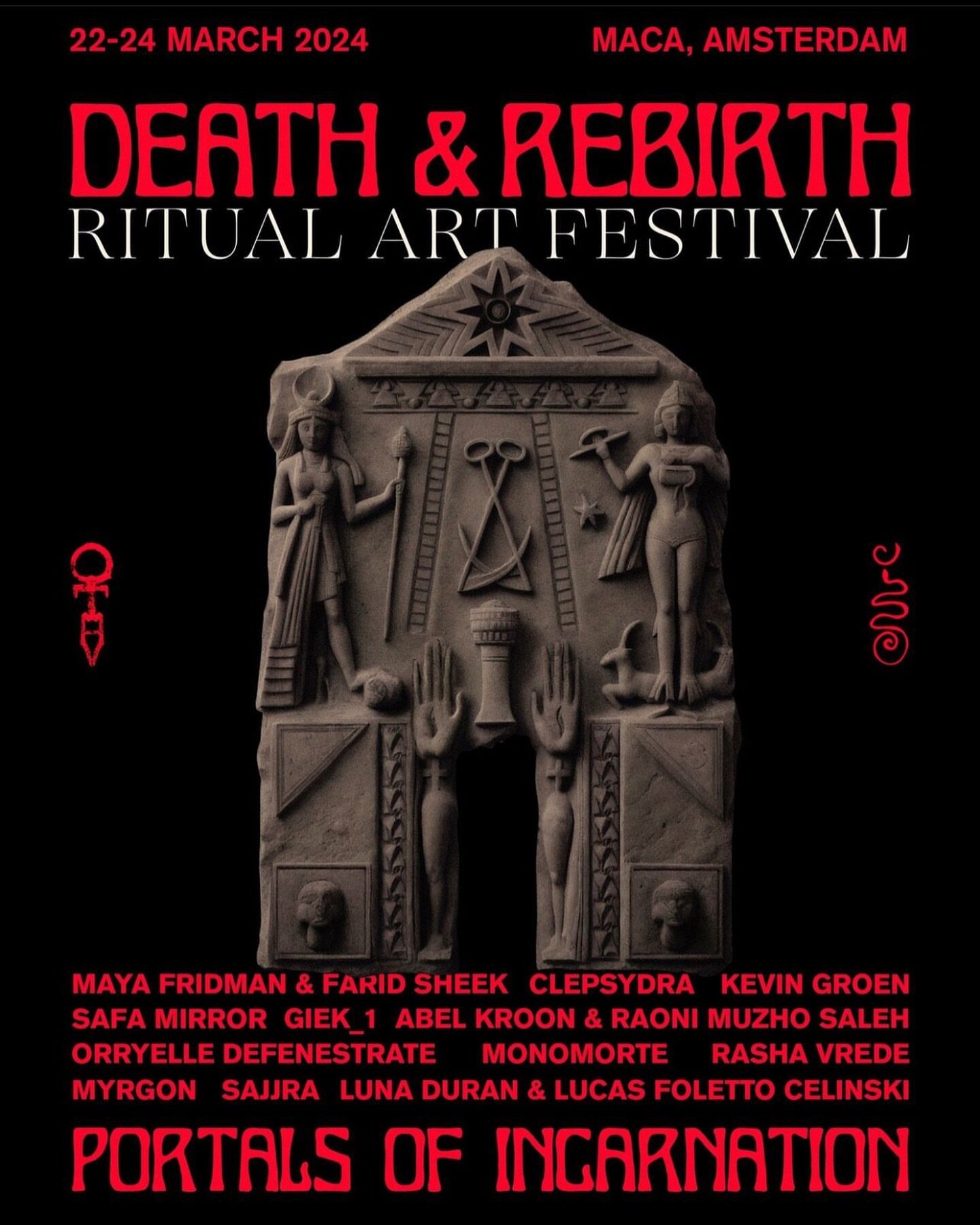 In the final stages of preparations for this weekend in Amsterdam for @deathandrebirth_artfestival. Lucas and I will be performing Sunday the 24th. Recalling an ancient dance for Venus. Tickets are still available. Check my stories for a link. See yo