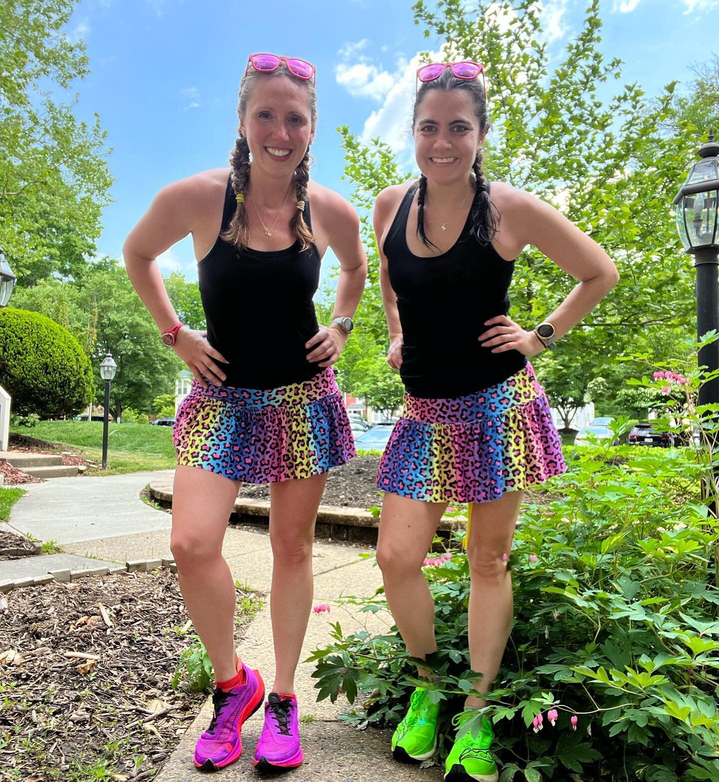 Midday &ldquo;heat acclimation training&rdquo; and birthday miles for me (@coachlizruns).

We ran for an hour and a half, then walked for 20 minutes. We started with a workout that burned the engines too hot, so we made the decision to back off and c