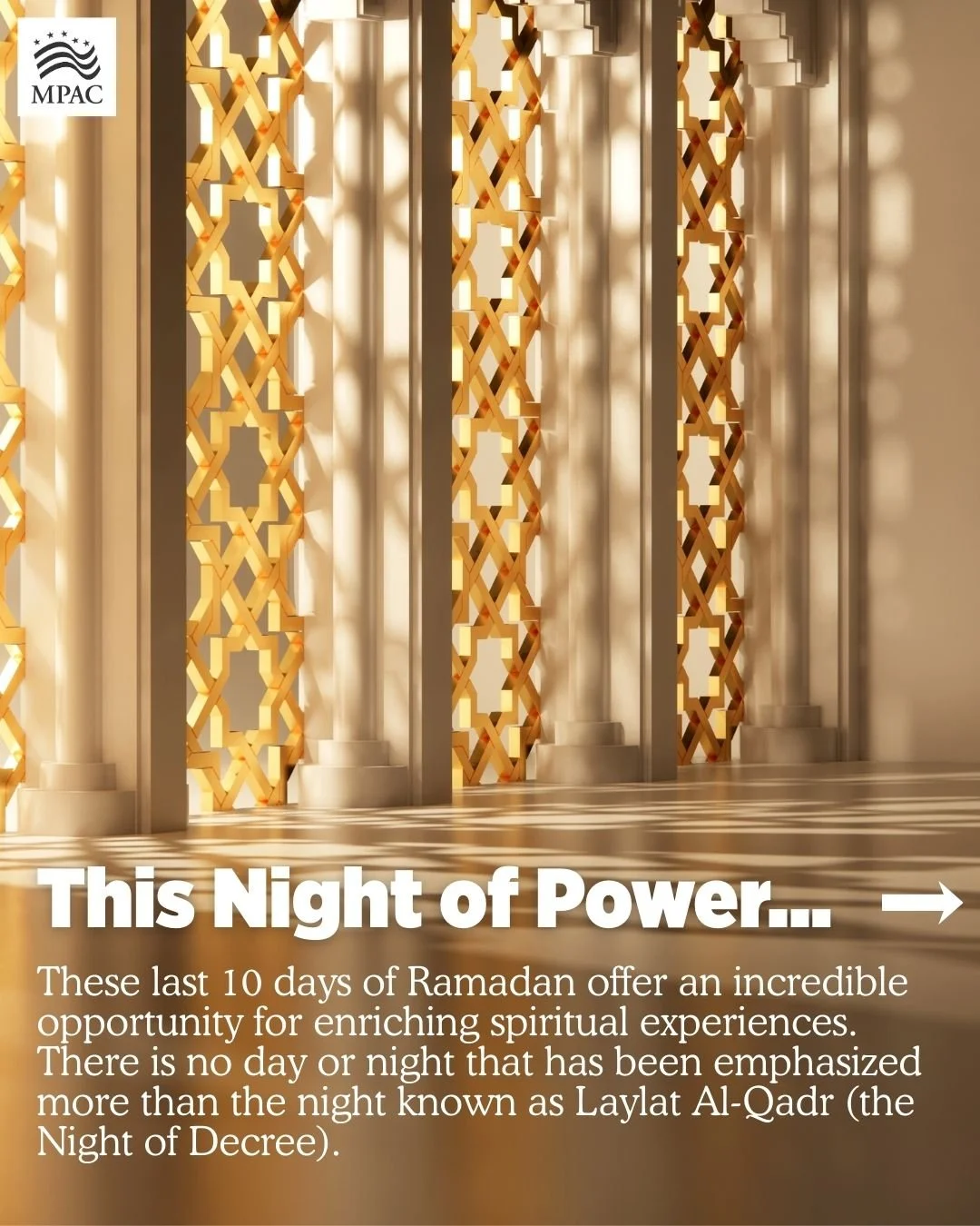Tonight is the 27th night of Ramadan&mdash; the Night of Power. A night of mercy, reflection, and sincere prayer.

As we turn to Allah in worship and gratitude, we also reflect on the responsibility we carry as a community. At MPAC, this sacred night