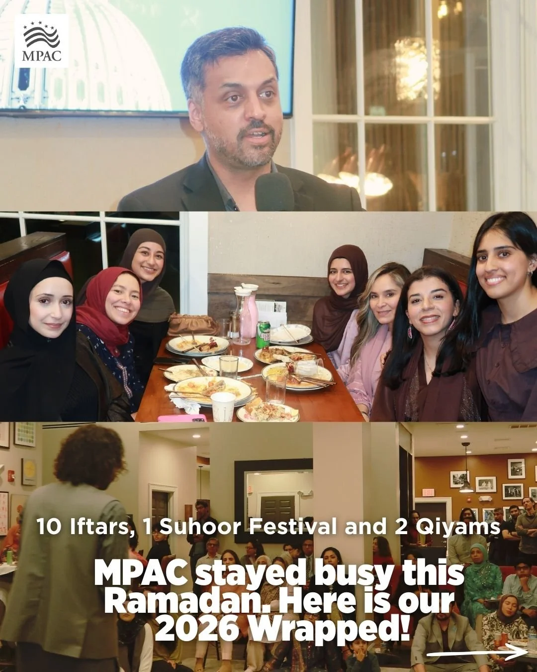 Our Ramadan Wrapped ✨ We gathered at iftars, hosted our own across the country, and witnessed the strength of our community firsthand. Our reach is growing, our voices are rising, and our community remains resilient, powerful, and deeply inspiring.

