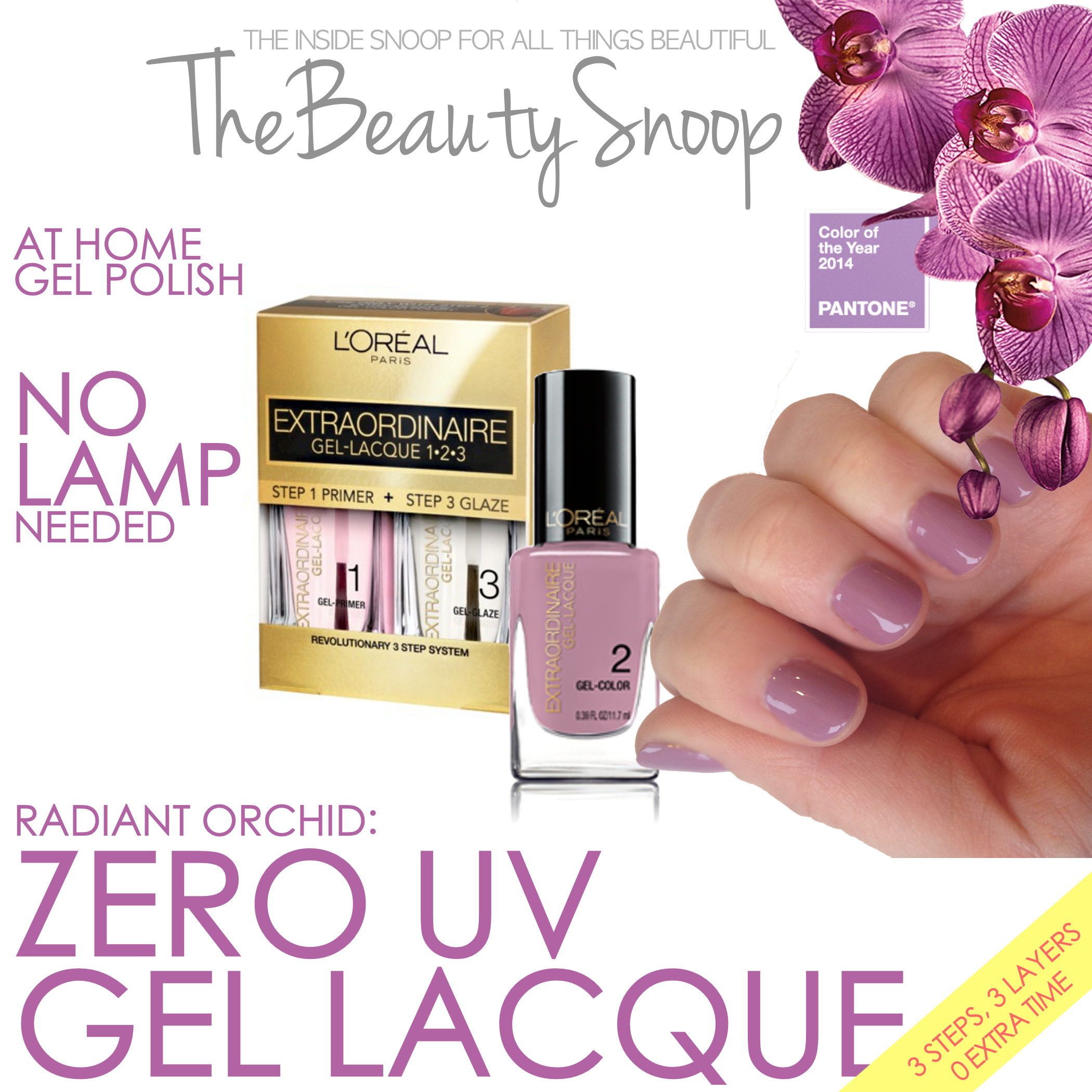 DITCH THE UV: LOREAL GEL LACQUE IN RADIANT ORCHID