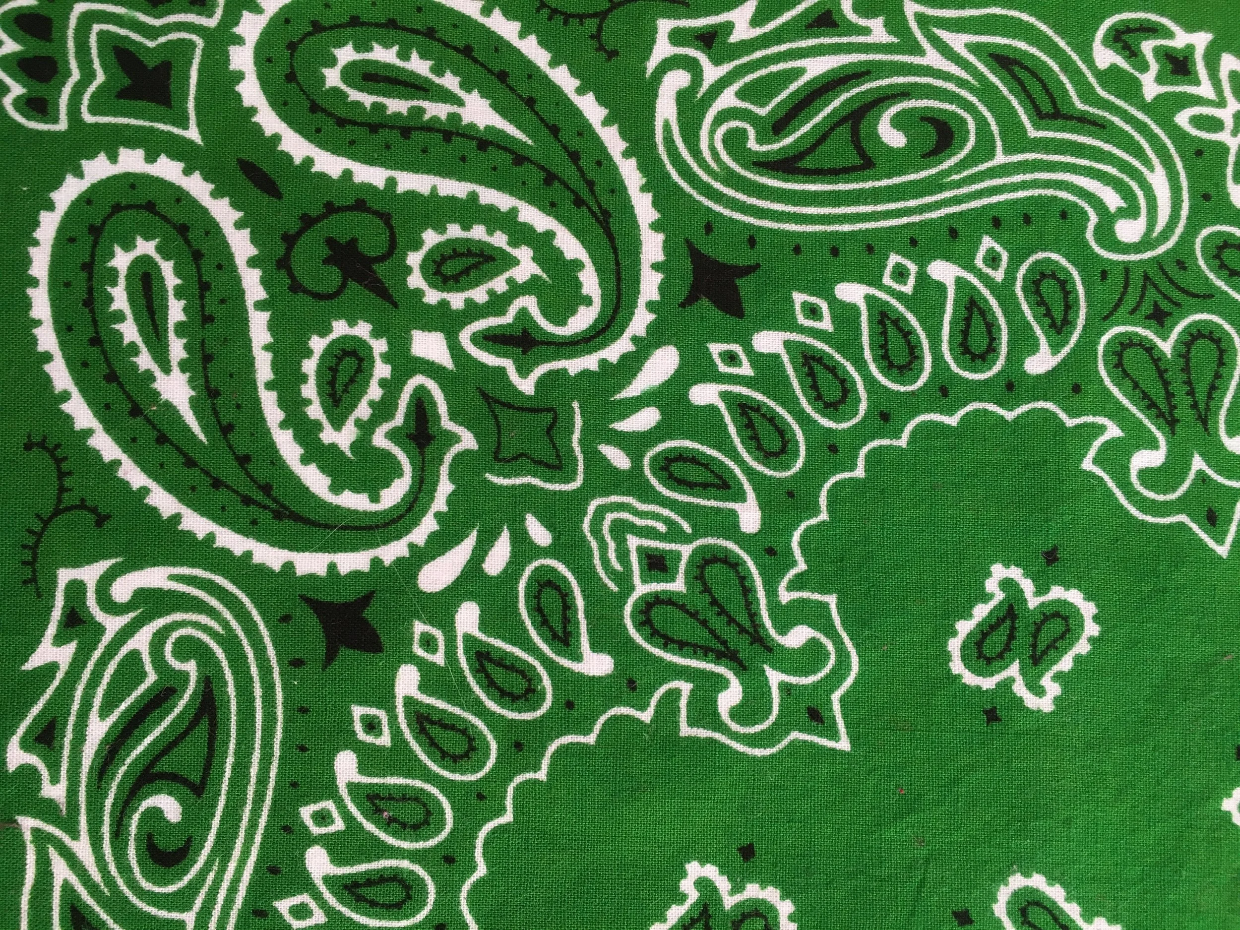 Traditional bandana-Kelly Green