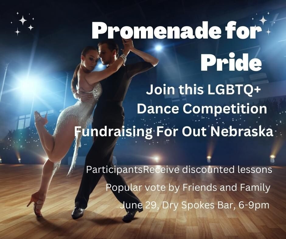 Help us welcome Johannah by supporting a cause most important to her. PROMENADE FOR PRIDE will take place on June 29. Dancers of all identities are encouraged to attend. No prior experience is required, Participants will receive discounted lessons at