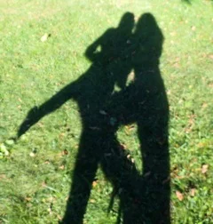 A fellow dancer and I photographing our shadow