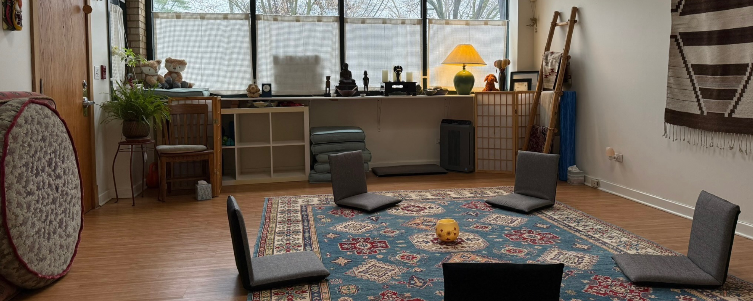The practice office in Evanston, Illinois