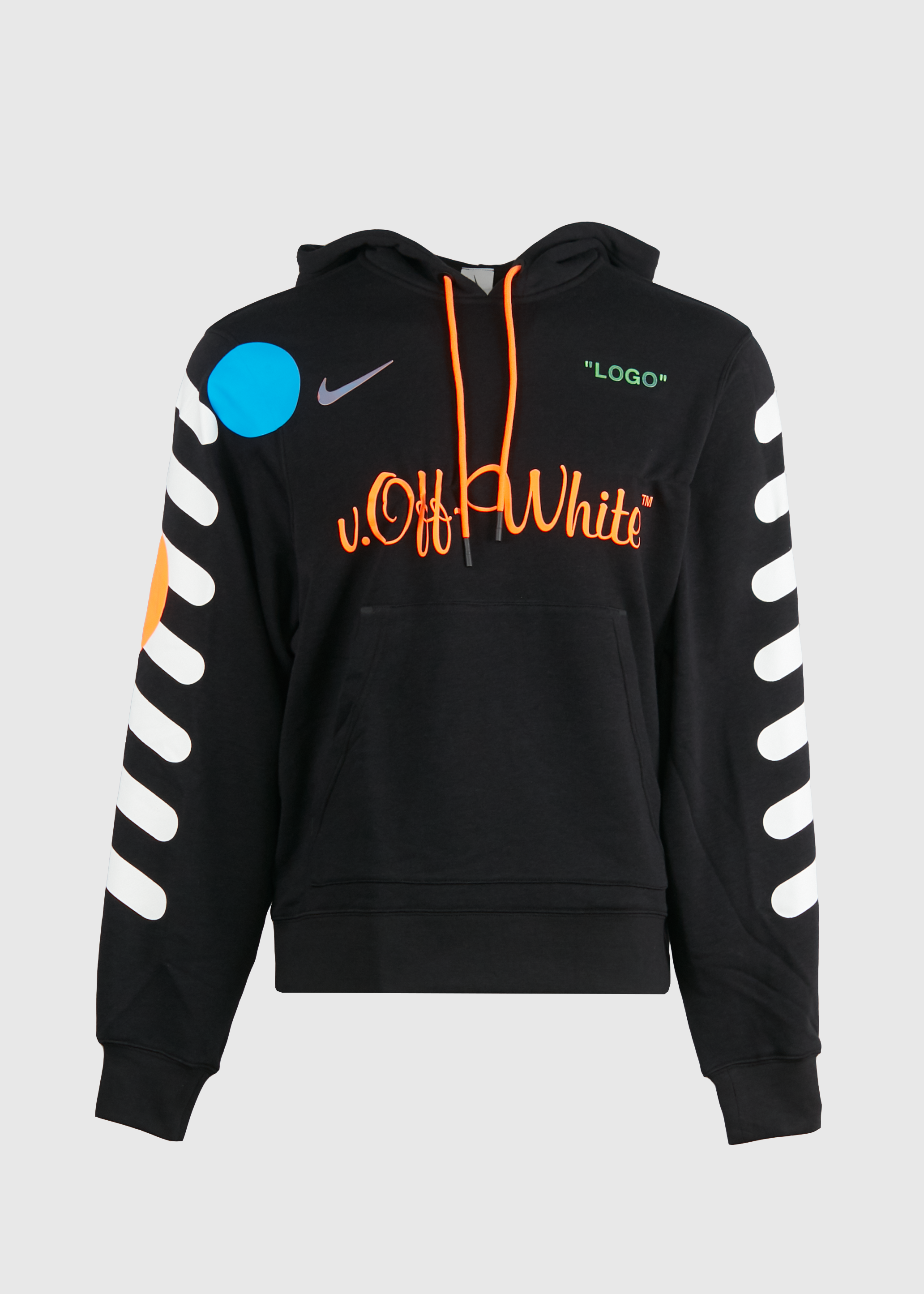 Off White X Nike Hoodie Black D1 Kickz