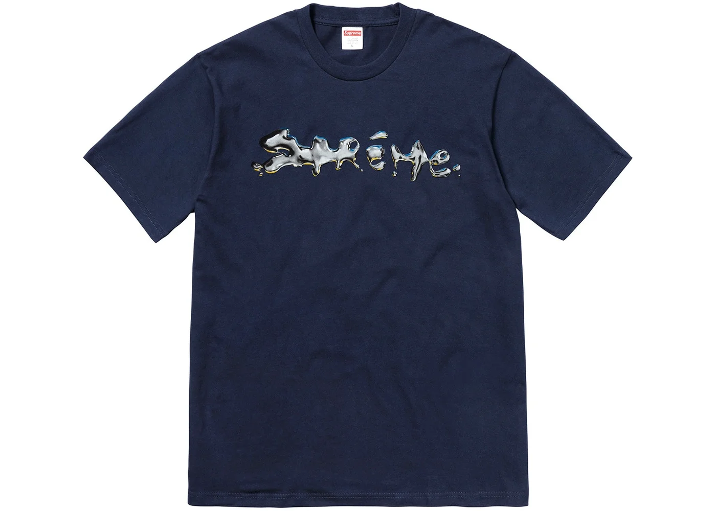 supreme liquid metal tee