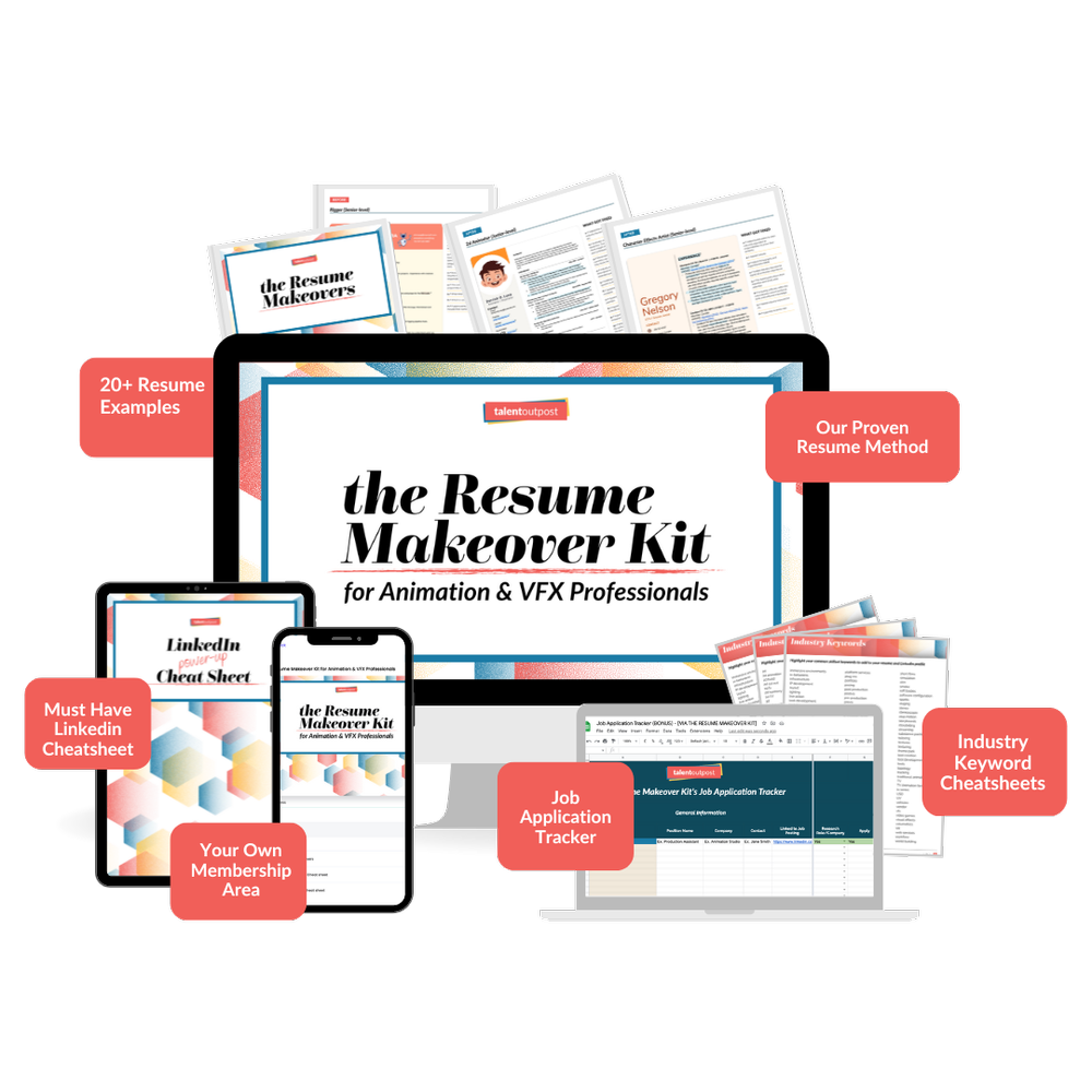 VFX & Animation Resume Makeover Kit - for Feature Film & TV series — Talent Outpost VFX & Animation Resume Makeover Kit - for Feature Film & TV series — Talent Outpost